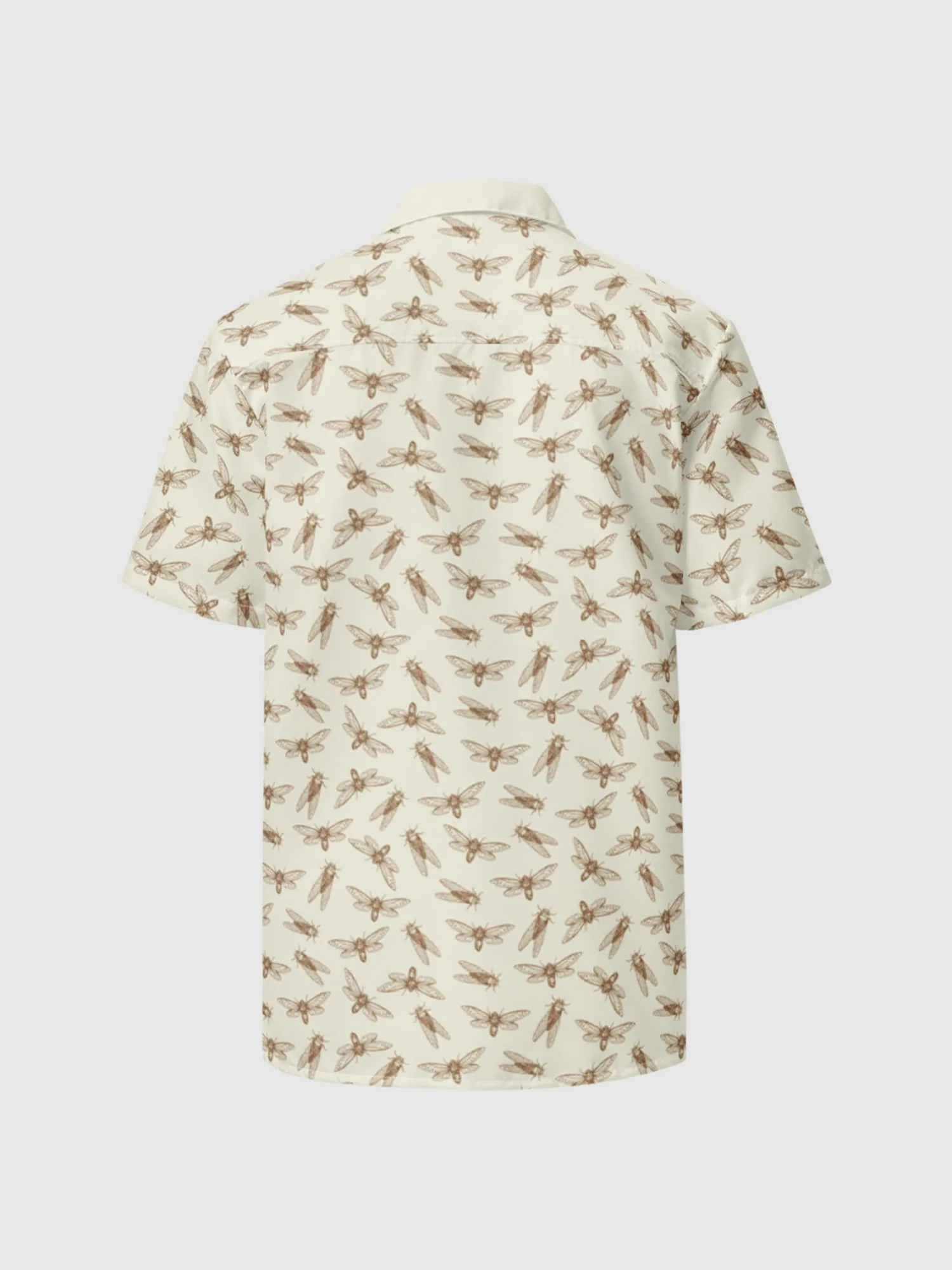 3 Body Problem Bugs Unisex Button Shirt [Ivory] - Image 3