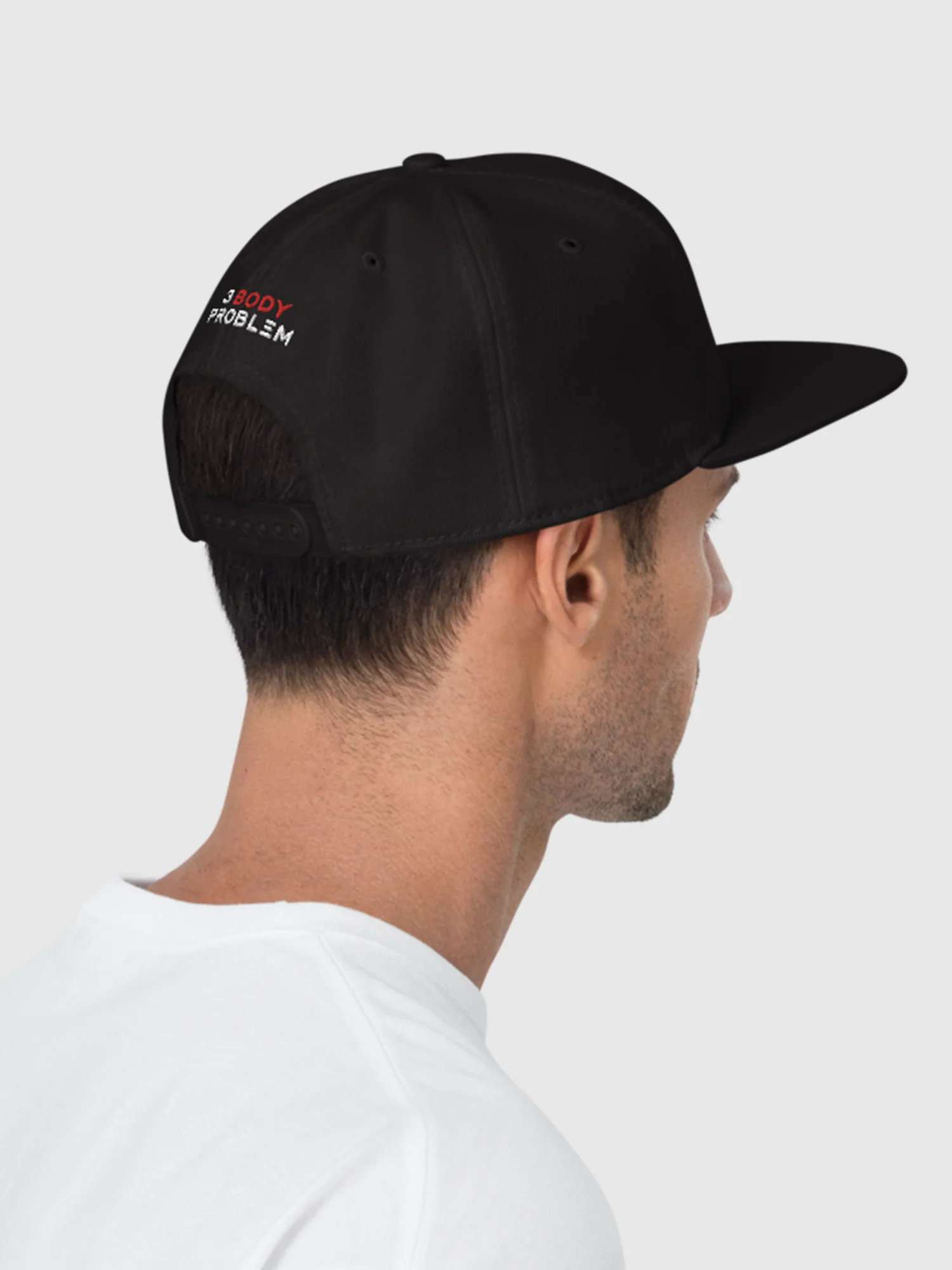 3 Body Problem "The Stars Our Destination" Logo Snapback Hat [Black] - Image 3