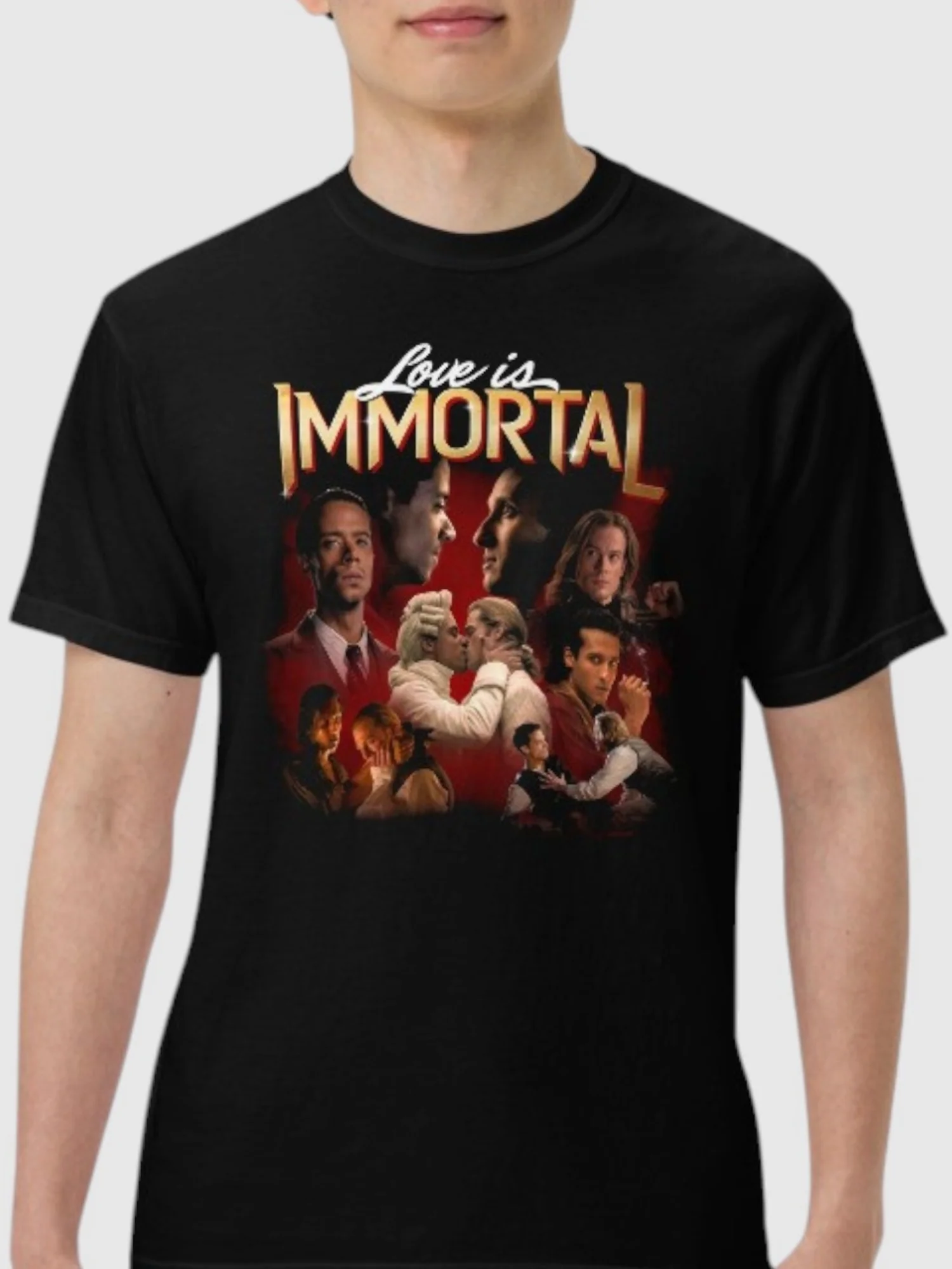 Anne Rice's Interview with the Vampire Love is Immortal Comfort Colors T-Shirt - Image 2