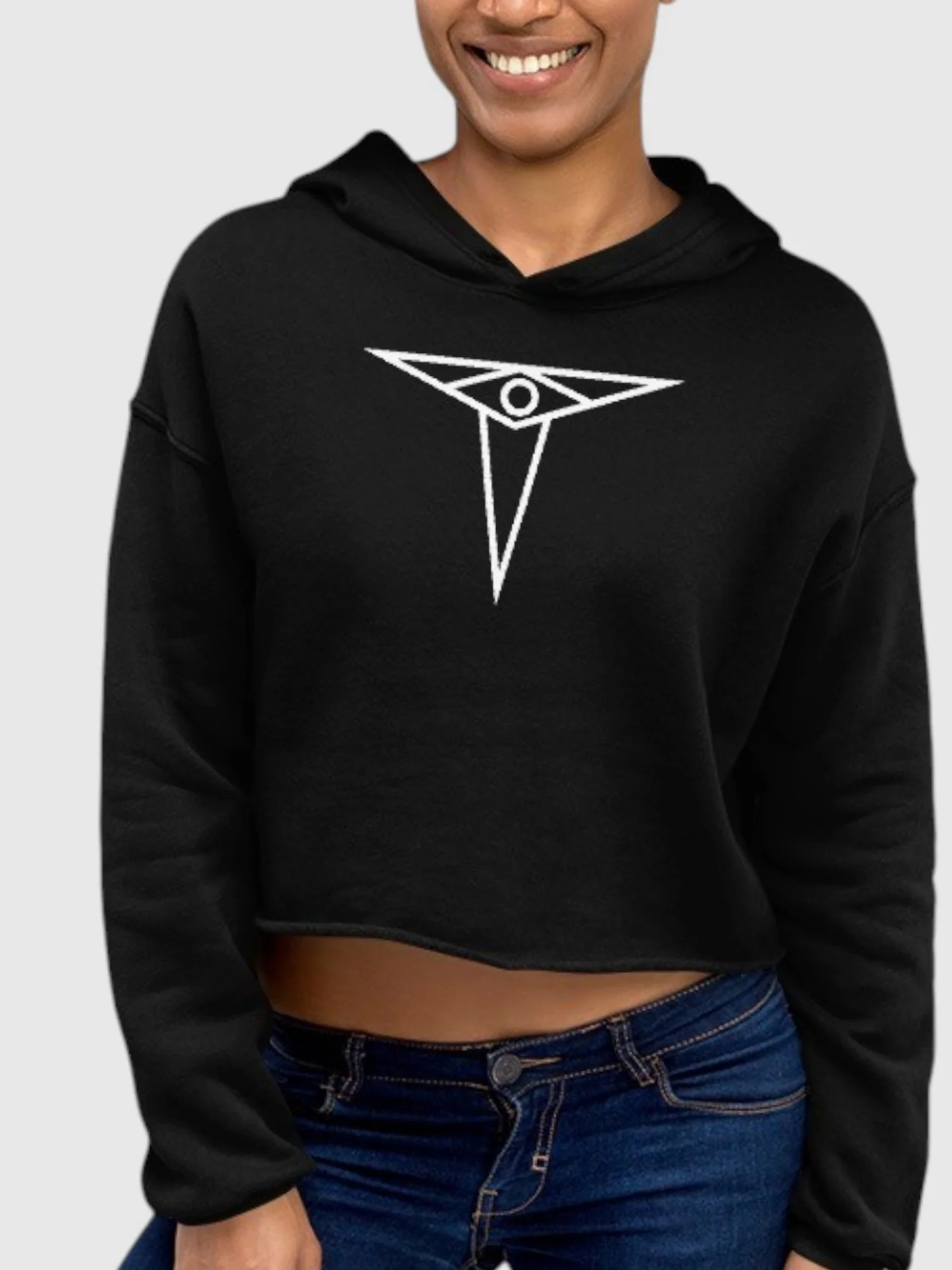 Anne Rice's Mayfair Witches Talamasca Women's Fleece Crop Hooded Sweatshirt - Image 3
