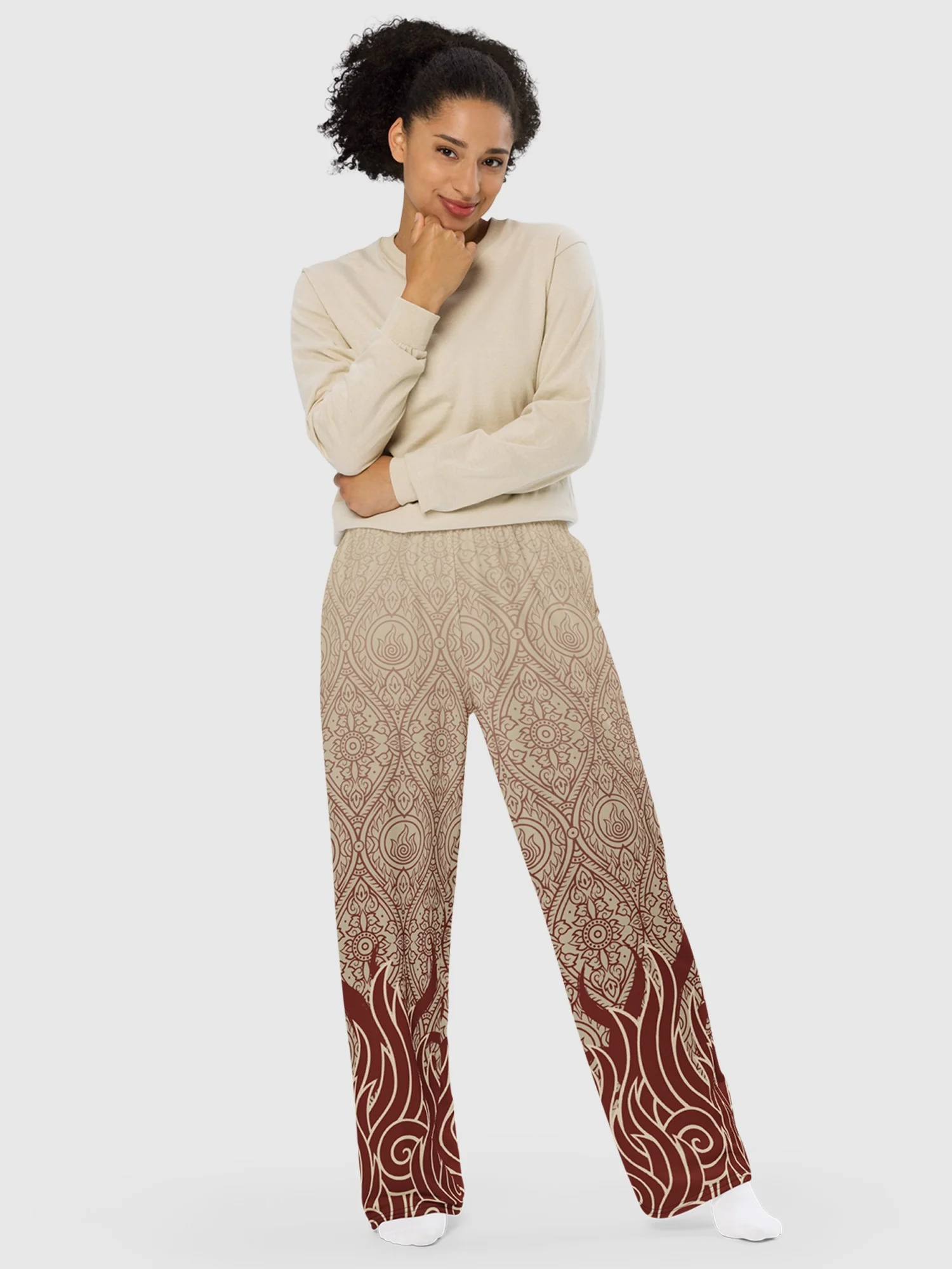 Avatar: The Last Airbender Fire Nation Wide Leg Pants - Image 4
