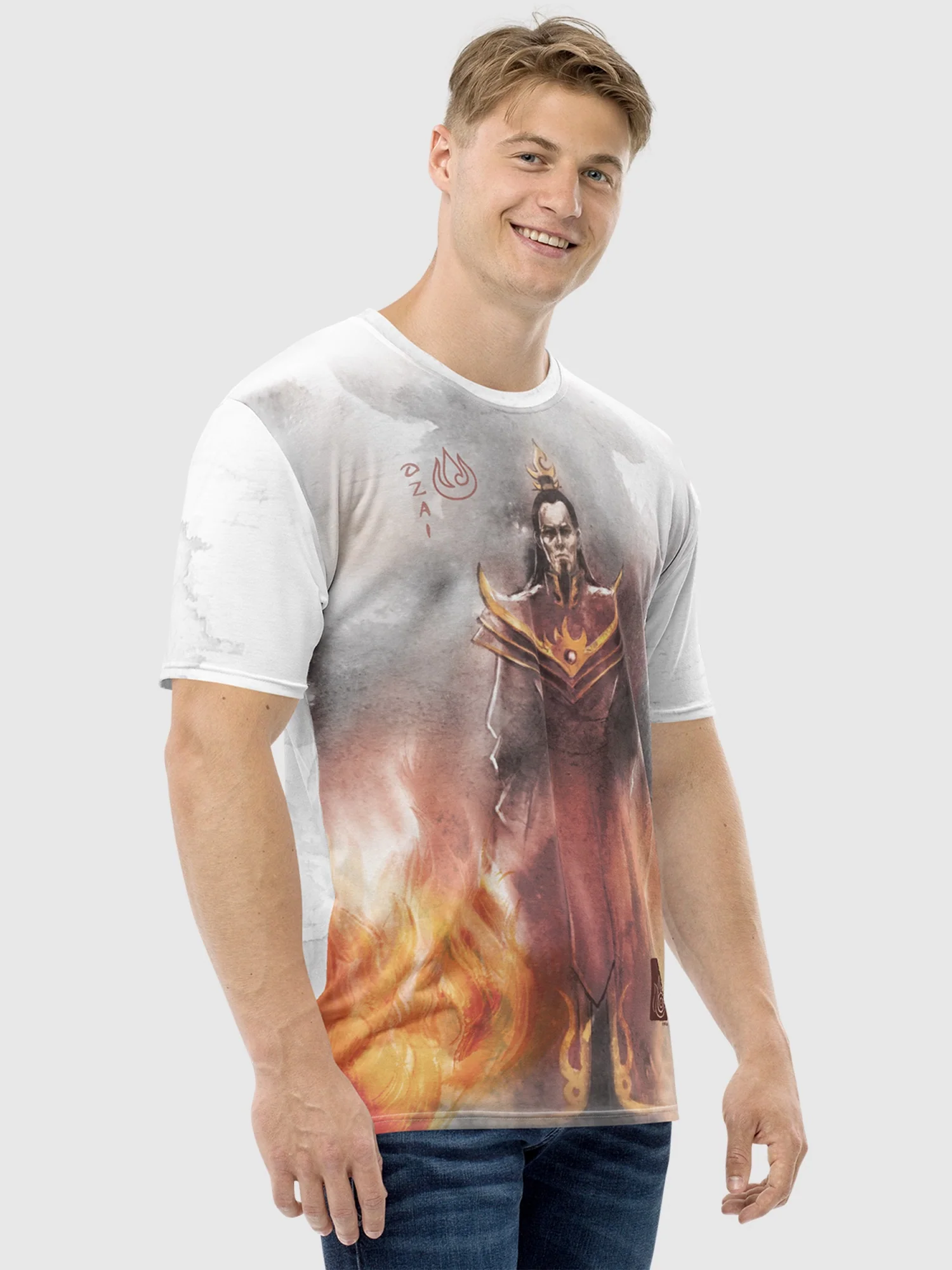 Avatar: The Last Airbender Ozai Watercolor T-Shirt - Image 4