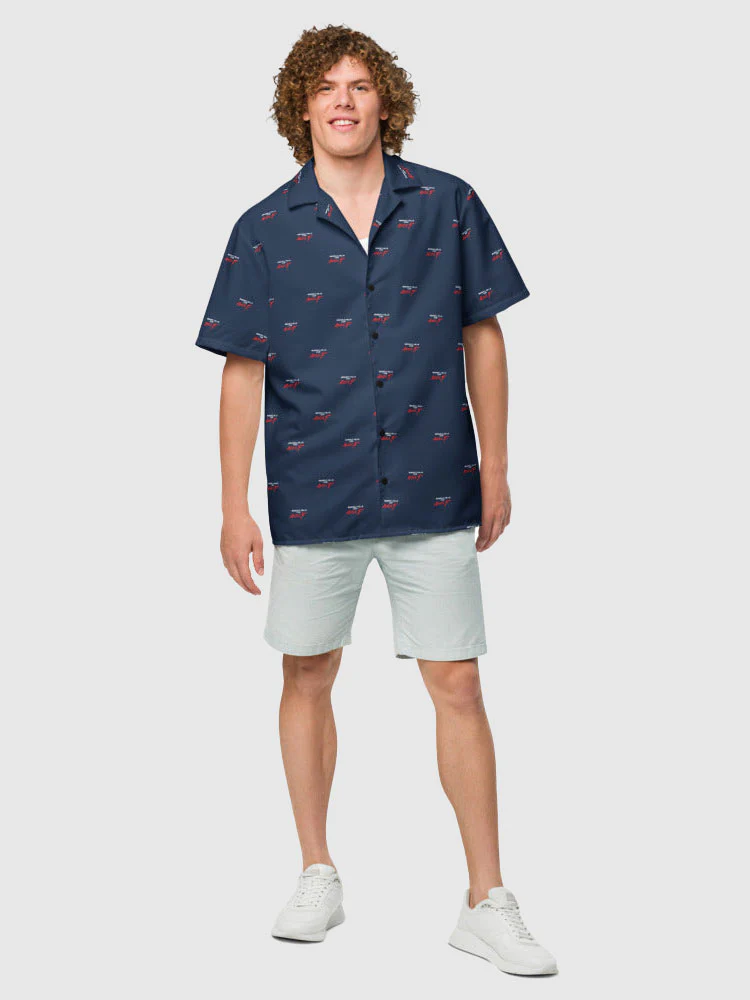 Beverly Hills Cop: Axel F Pattern Button Up Shirt - Image 3