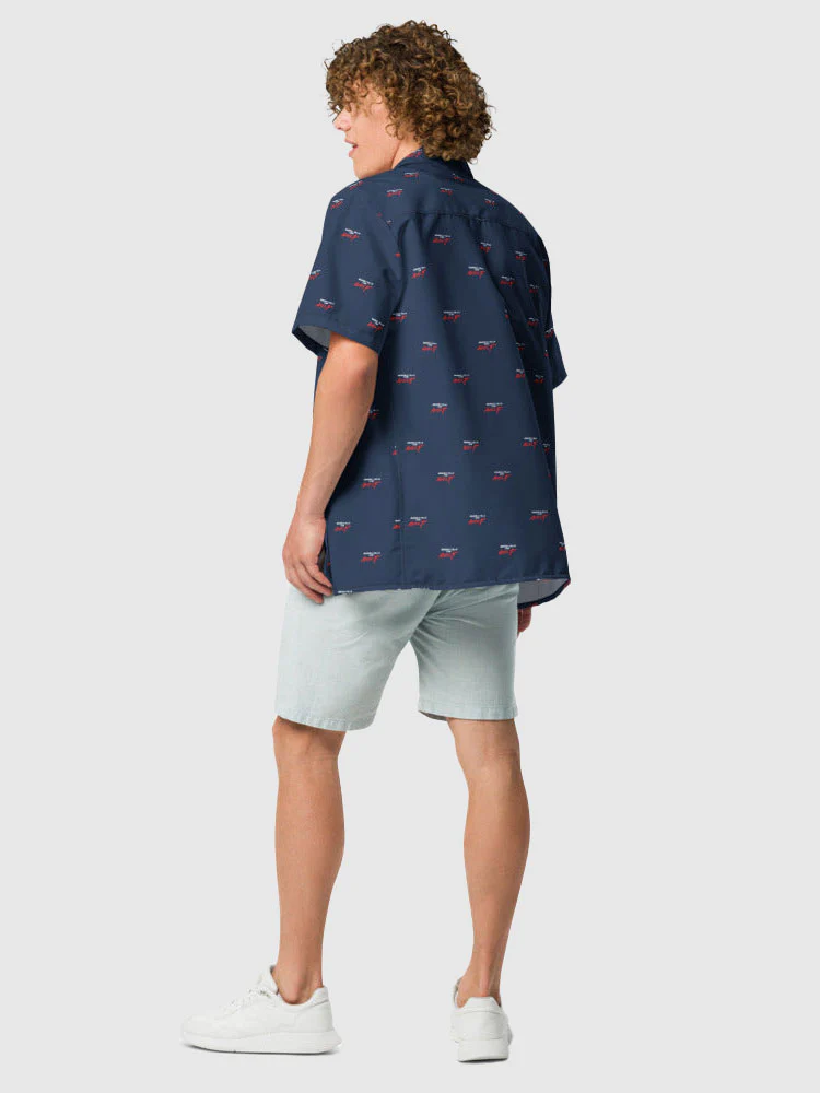 Beverly Hills Cop: Axel F Pattern Button Up Shirt - Image 4