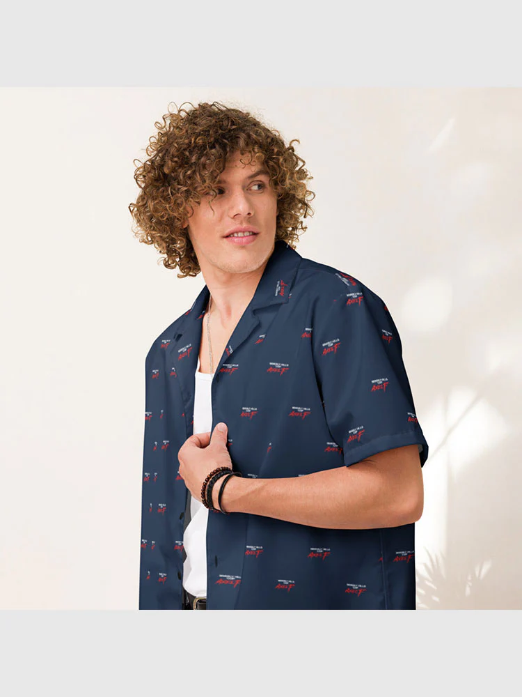 Beverly Hills Cop: Axel F Pattern Button Up Shirt - Image 5