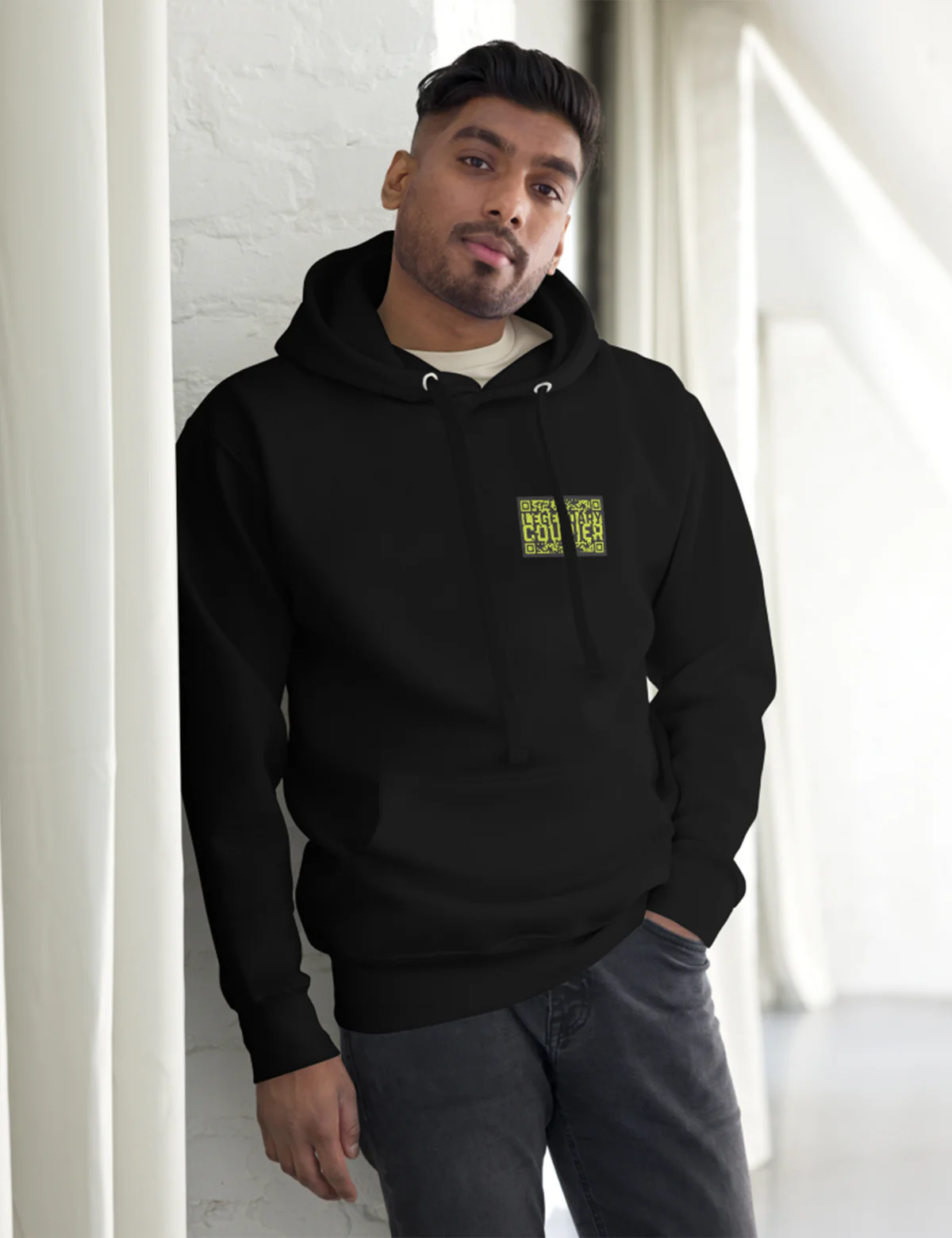 Black Knight Courier Premium Unisex Hoodie [Black] - Image 6