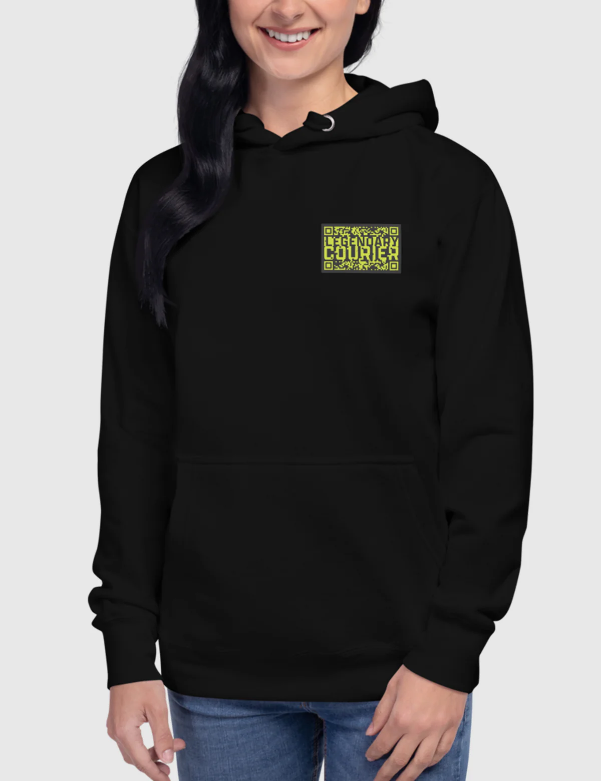 Black Knight Courier Premium Unisex Hoodie [Black] - Image 7