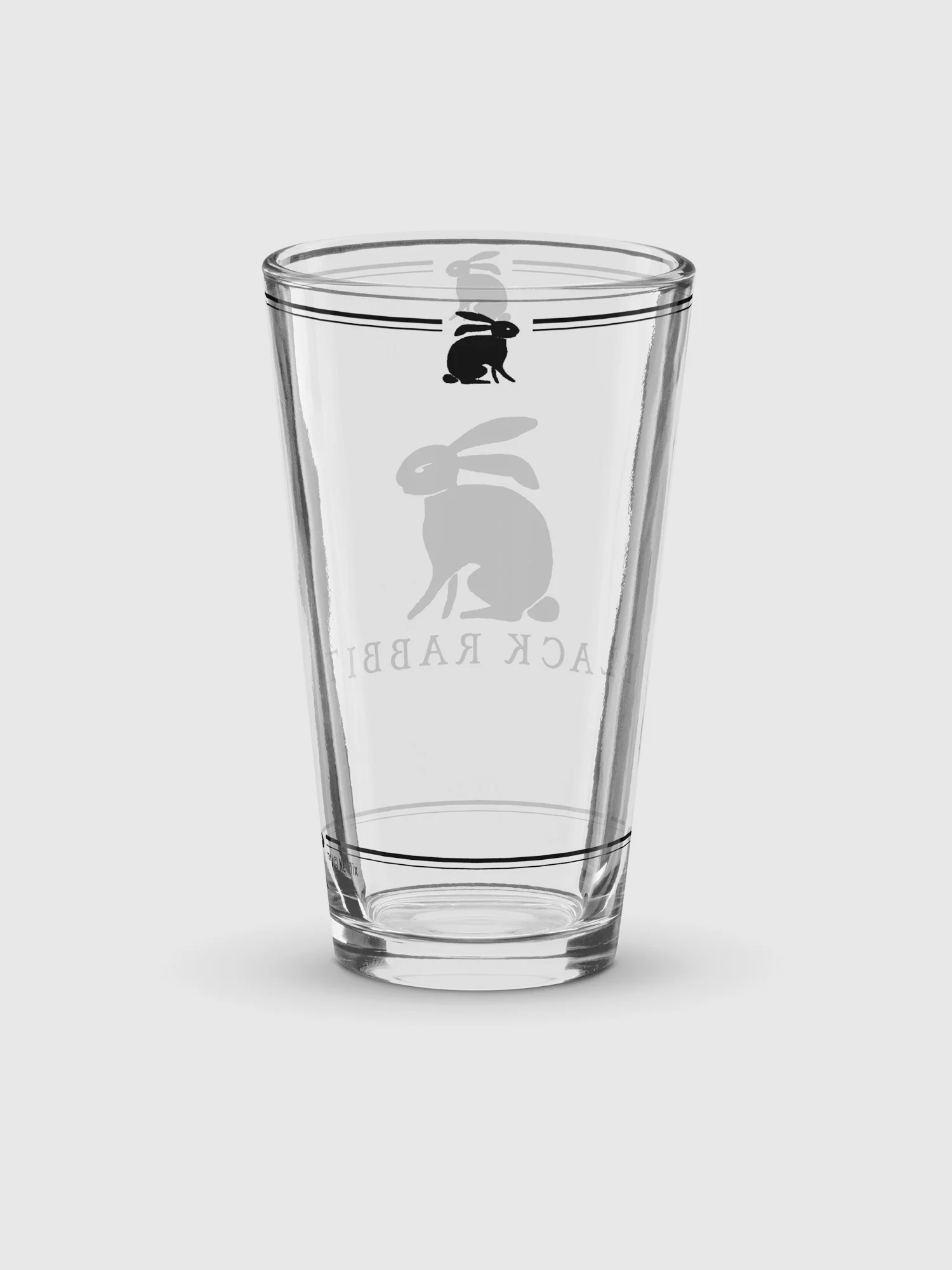 Black Rabbit Logo Pint Glass - Image 2