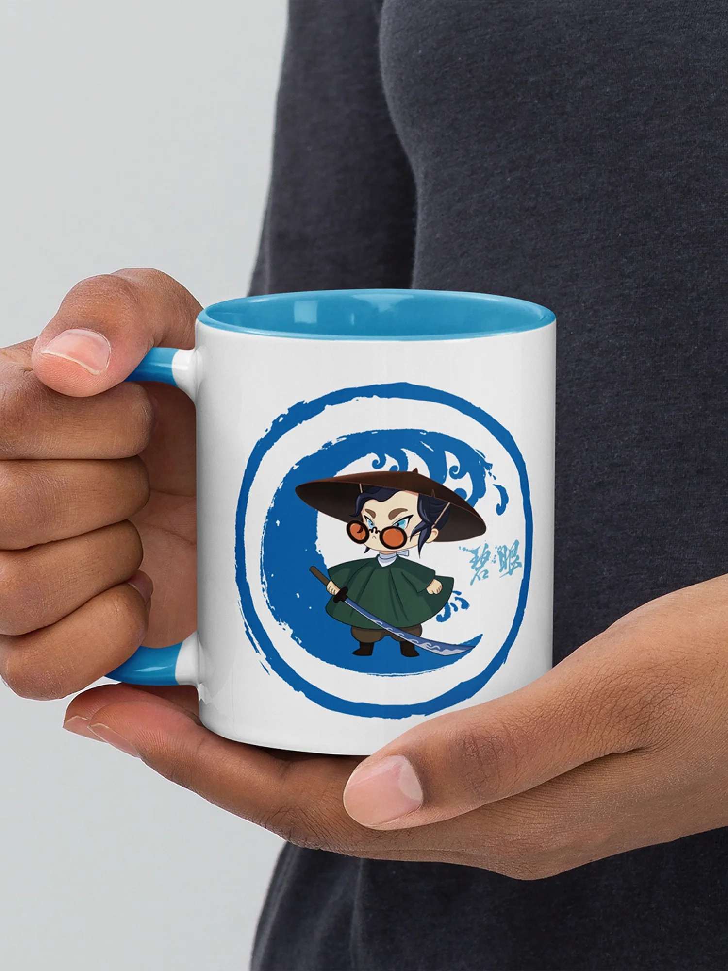 Blue Eye Samurai Chibi Mizu Two-Tone Mug - Image 3