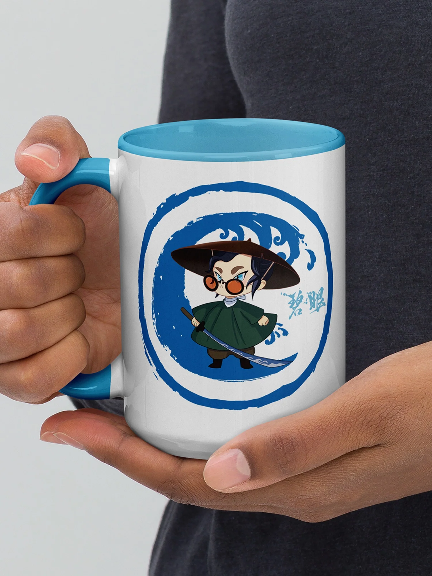 Blue Eye Samurai Chibi Mizu Two-Tone Mug - Image 7