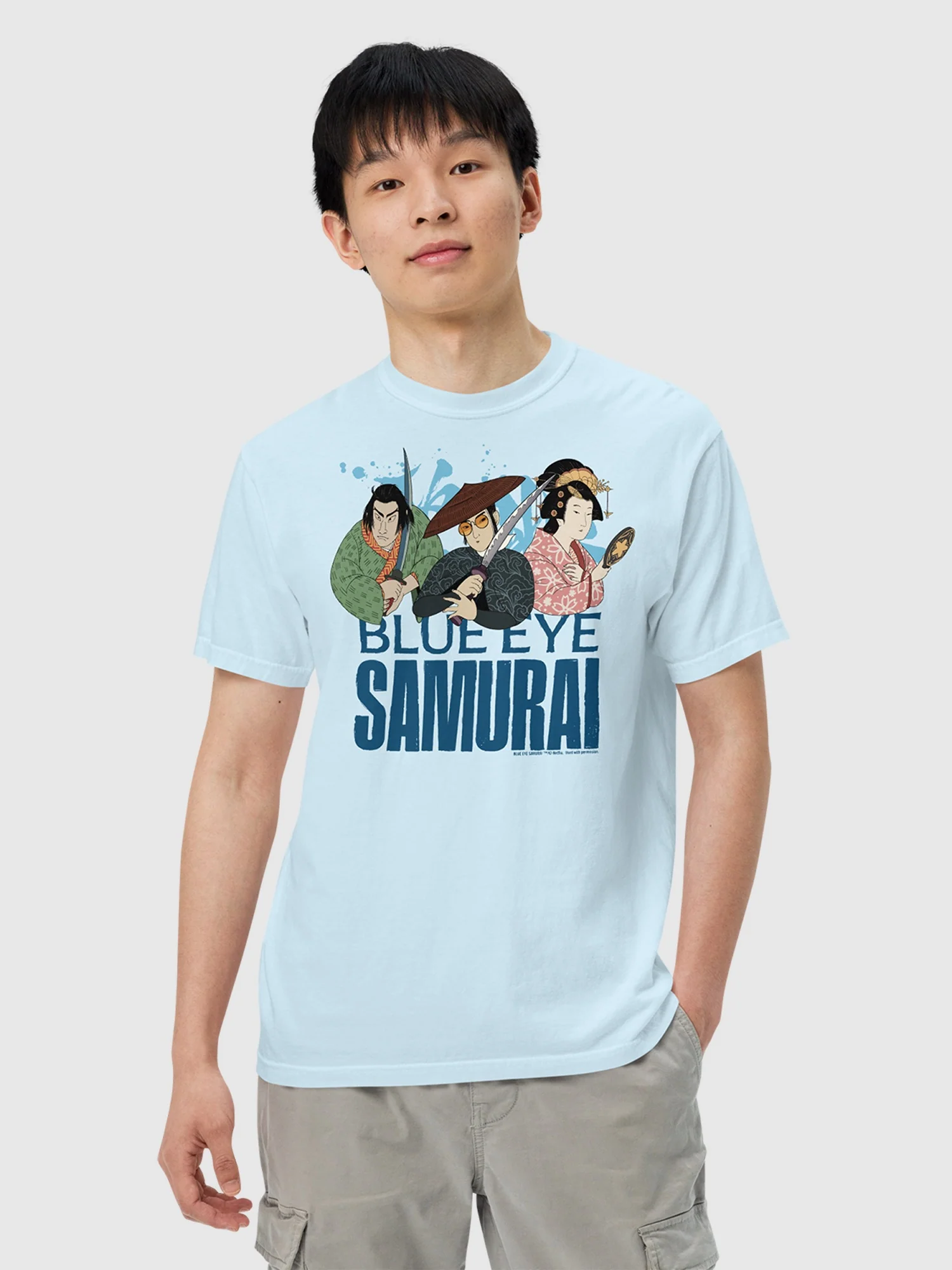 Blue Eye Samurai Group Comfort Colors T-Shirt - Image 2
