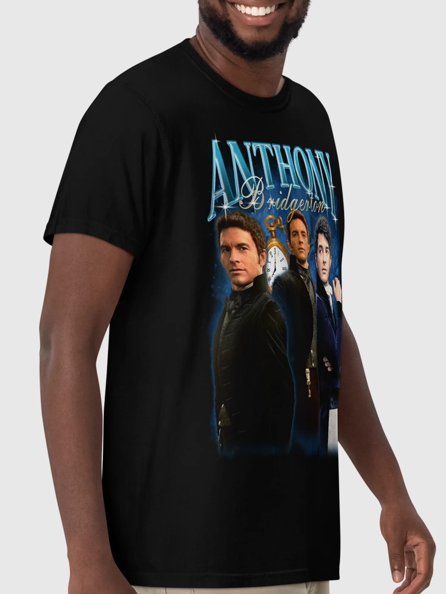 Bridgerton Anthony Unisex T-Shirt [Black] - Image 3