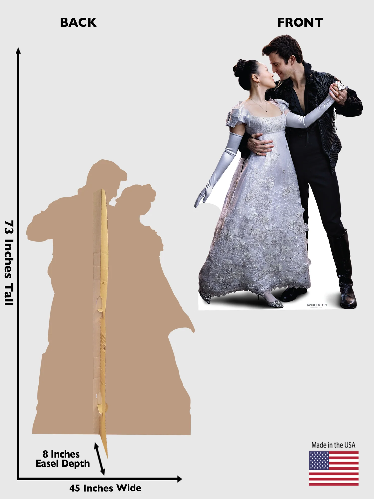 Bridgerton Benedict & Sophie Cardboard Cutout Standee - Image 2