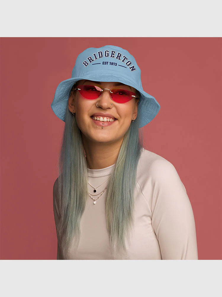 Bridgerton Varsity Bucket Hat [Slate Blue] - Image 2