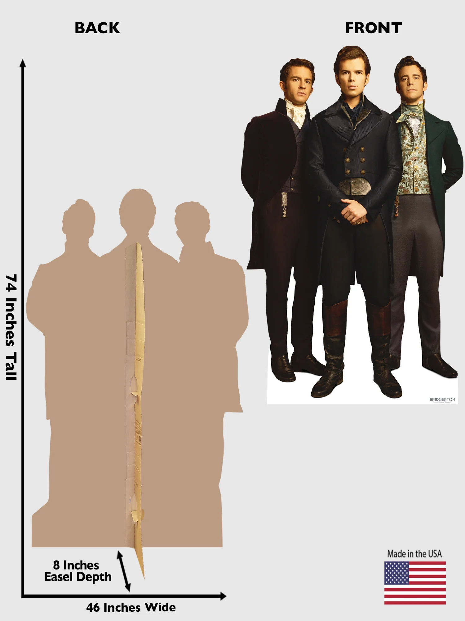 Bridgerton Brothers Cardboard Cutout Standee - Image 2