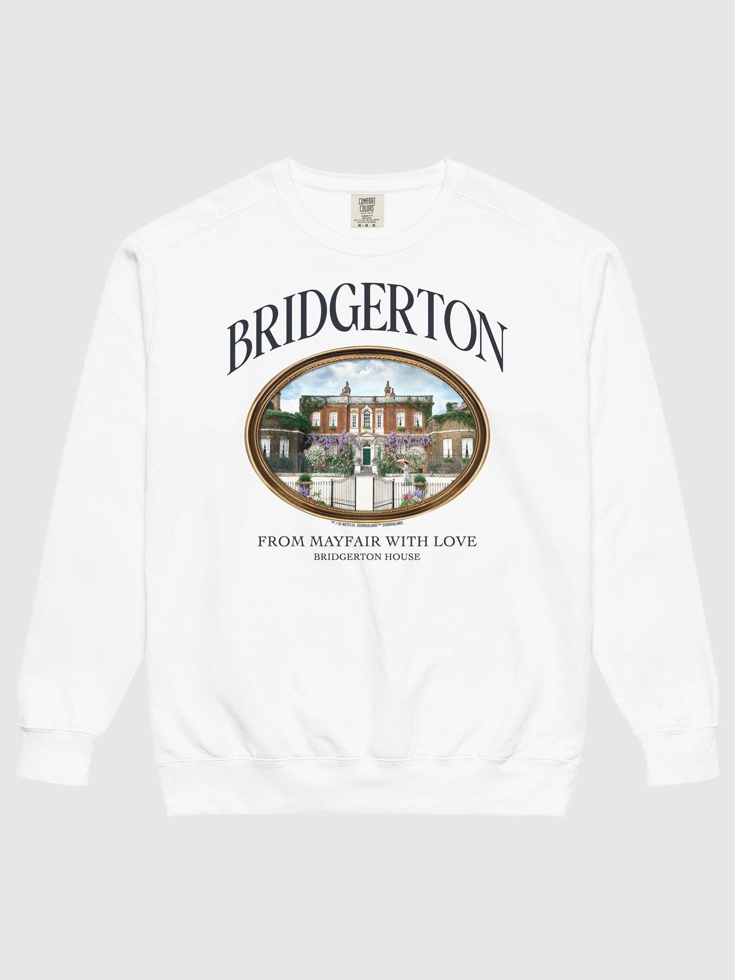Bridgerton Comfort Colors Crewneck Sweatshirt From Mayfair With Love - Image 2