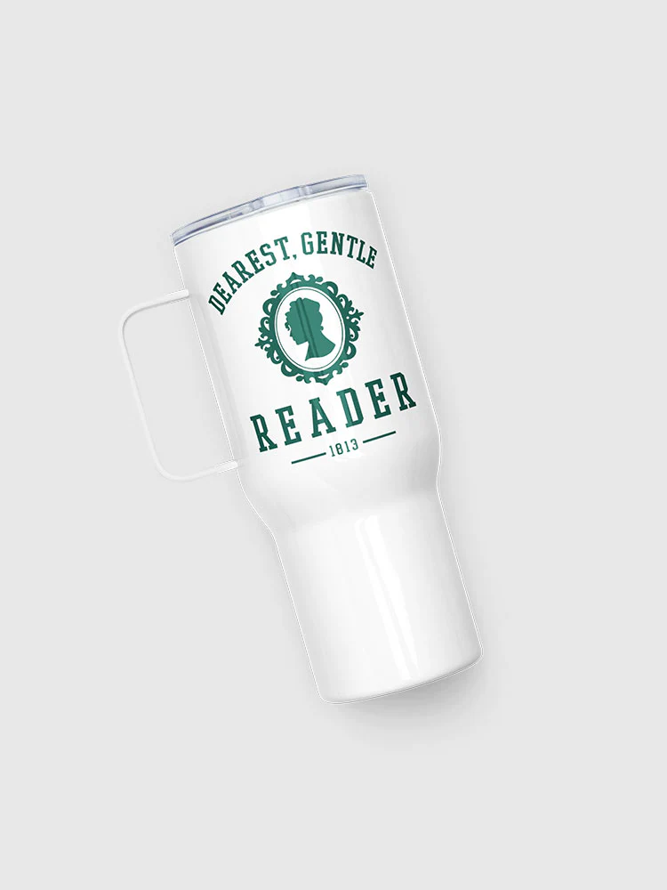 Lady Whistledown Dearest Gentle Reader 25 oz. Travel Mug [Green] - Image 3