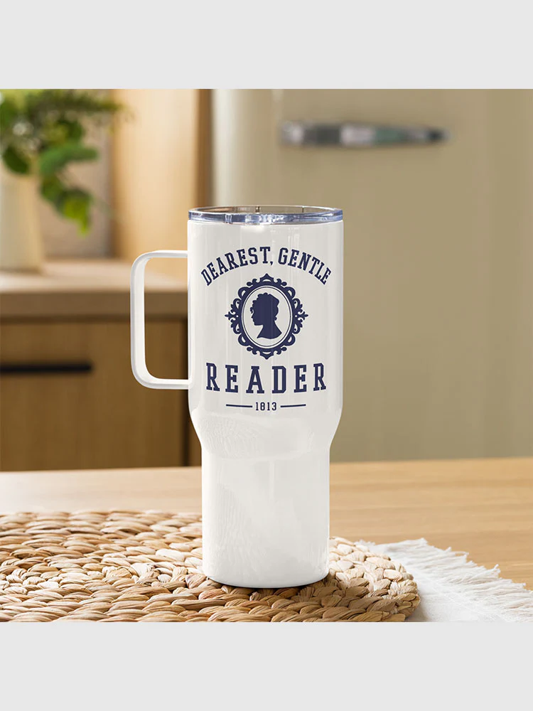 Lady Whistledown Dearest Gentle Reader 25 oz. Travel Mug [Blue] - Image 5