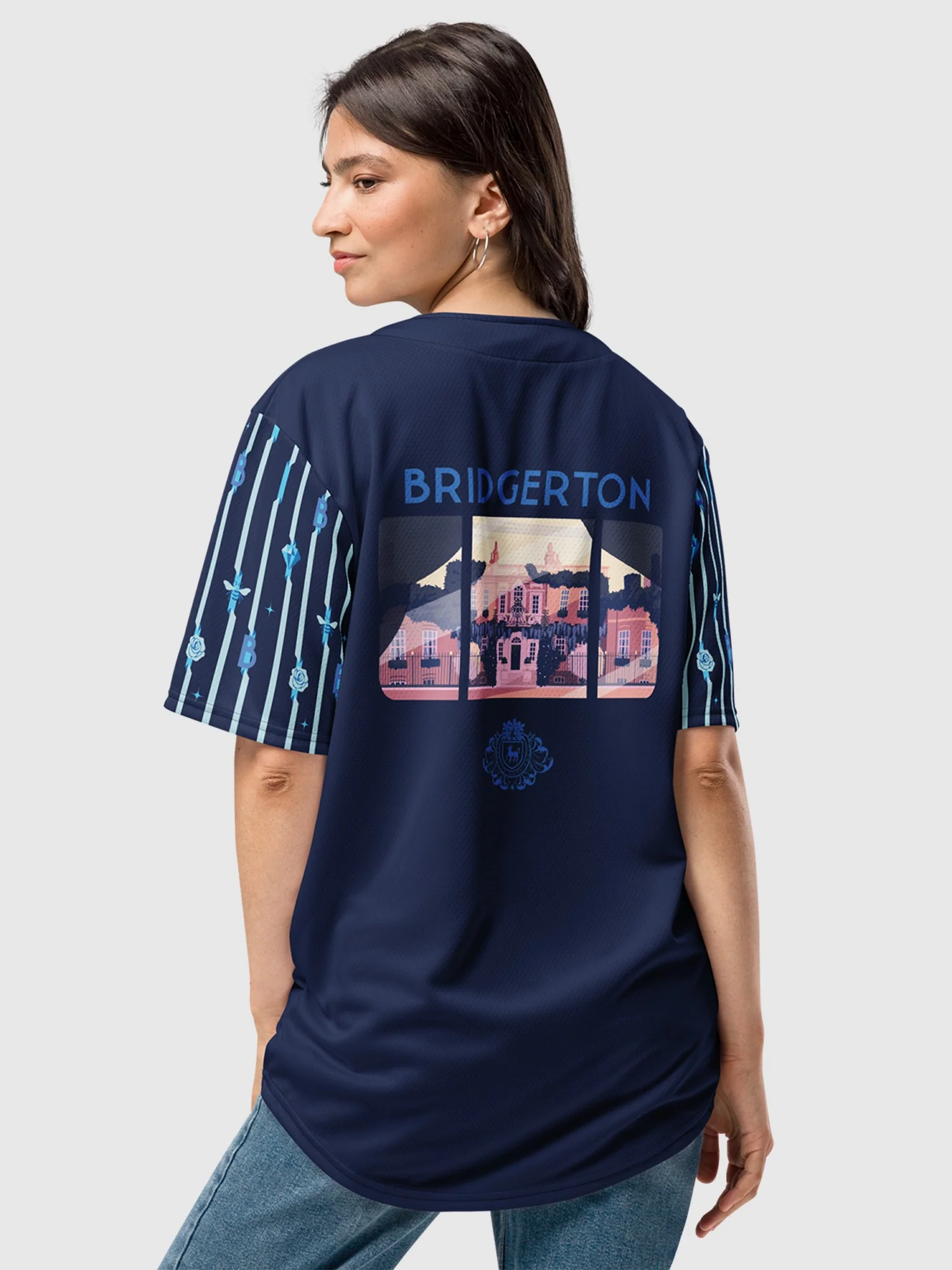 Bridgerton Diamond of the Season Baseball Jersey - Image 4