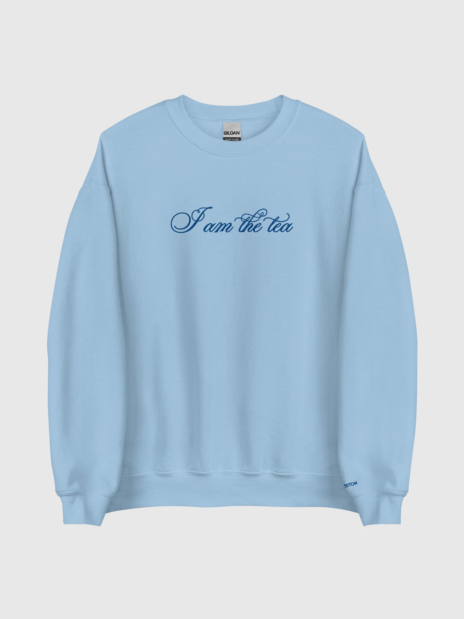 Bridgerton Embroidered Crewneck I Am The Tea - Image 2