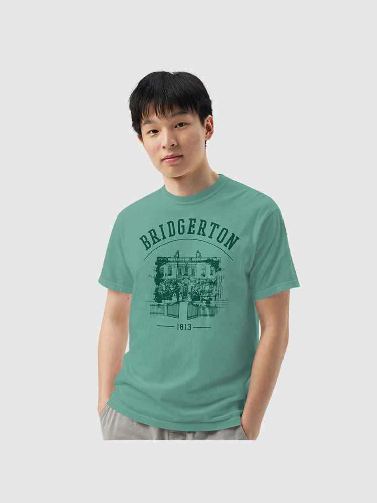 Bridgerton House Comfort Colors T-Shirt [Green House] - Image 3