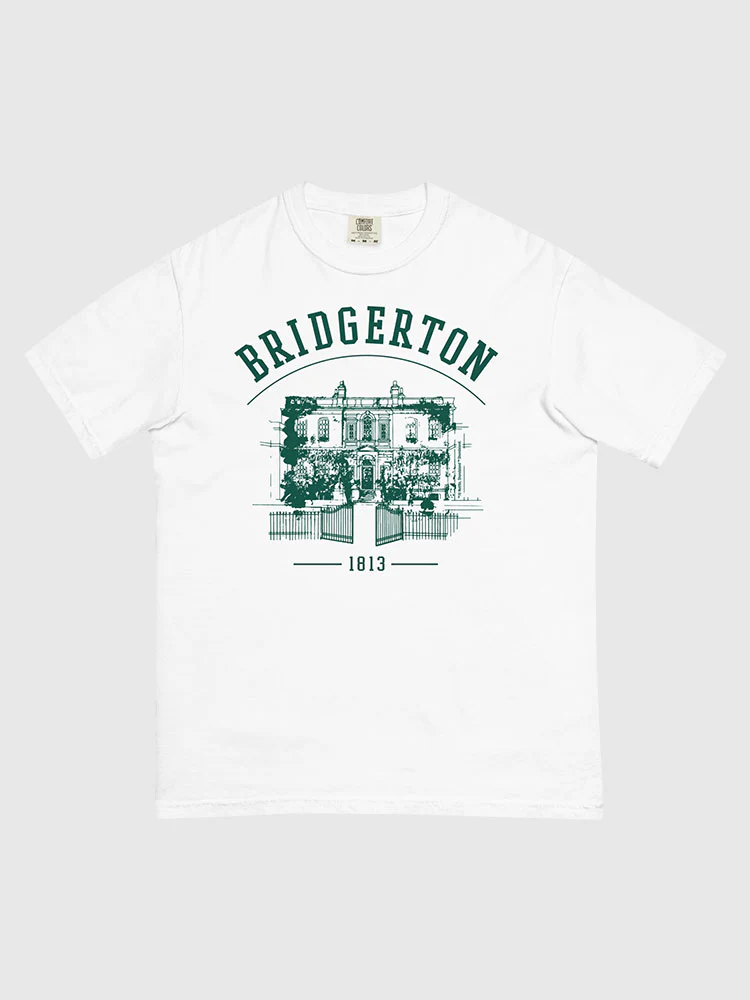 Bridgerton House Comfort Colors T-Shirt [Green House] - Image 4