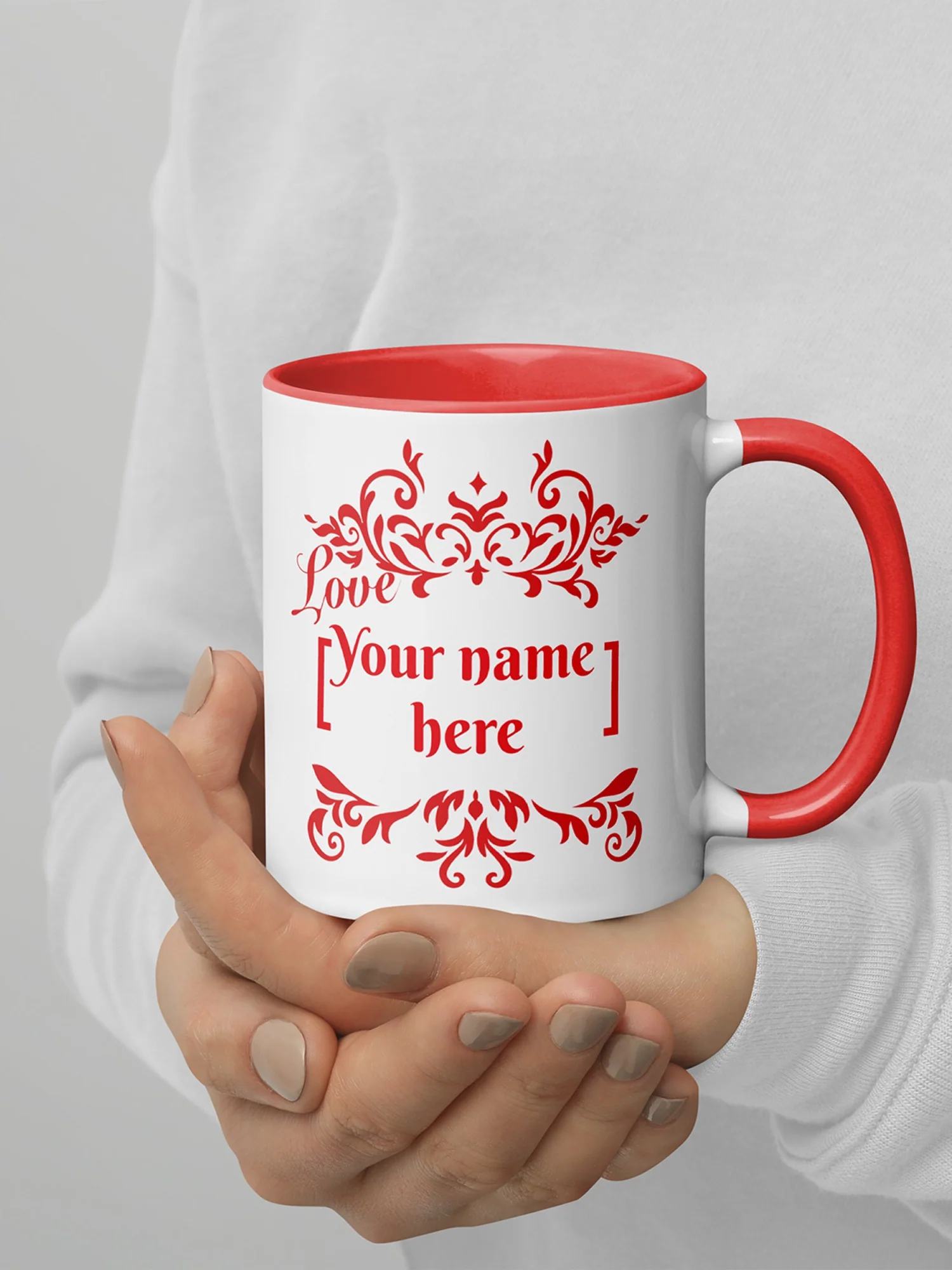 Bridgerton I Burn For You Personalized Two-tone Mug - Image 4