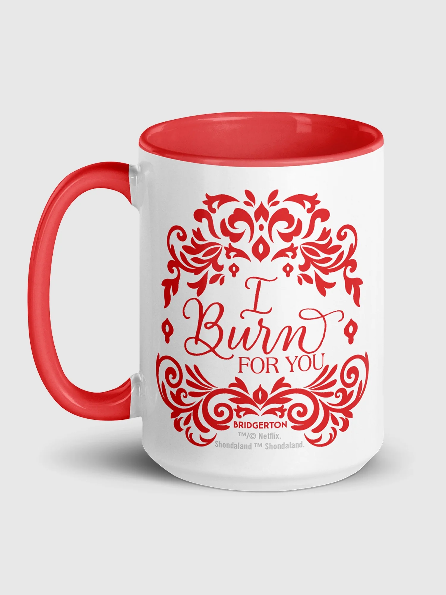 Bridgerton I Burn For You Personalized Two-tone Mug - Image 5