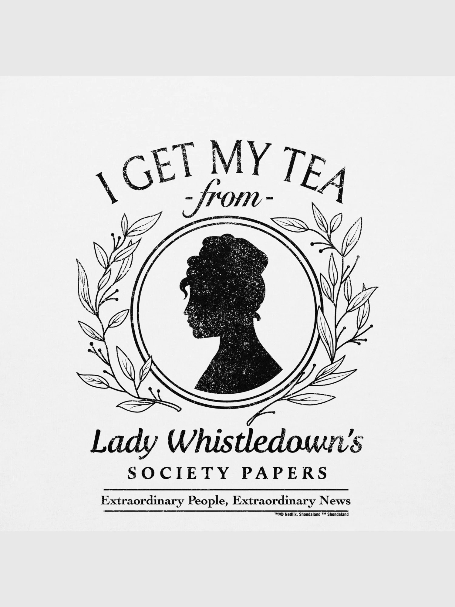 Lady Whistledown I Get My Tea Crewneck Sweatshirt - Image 2