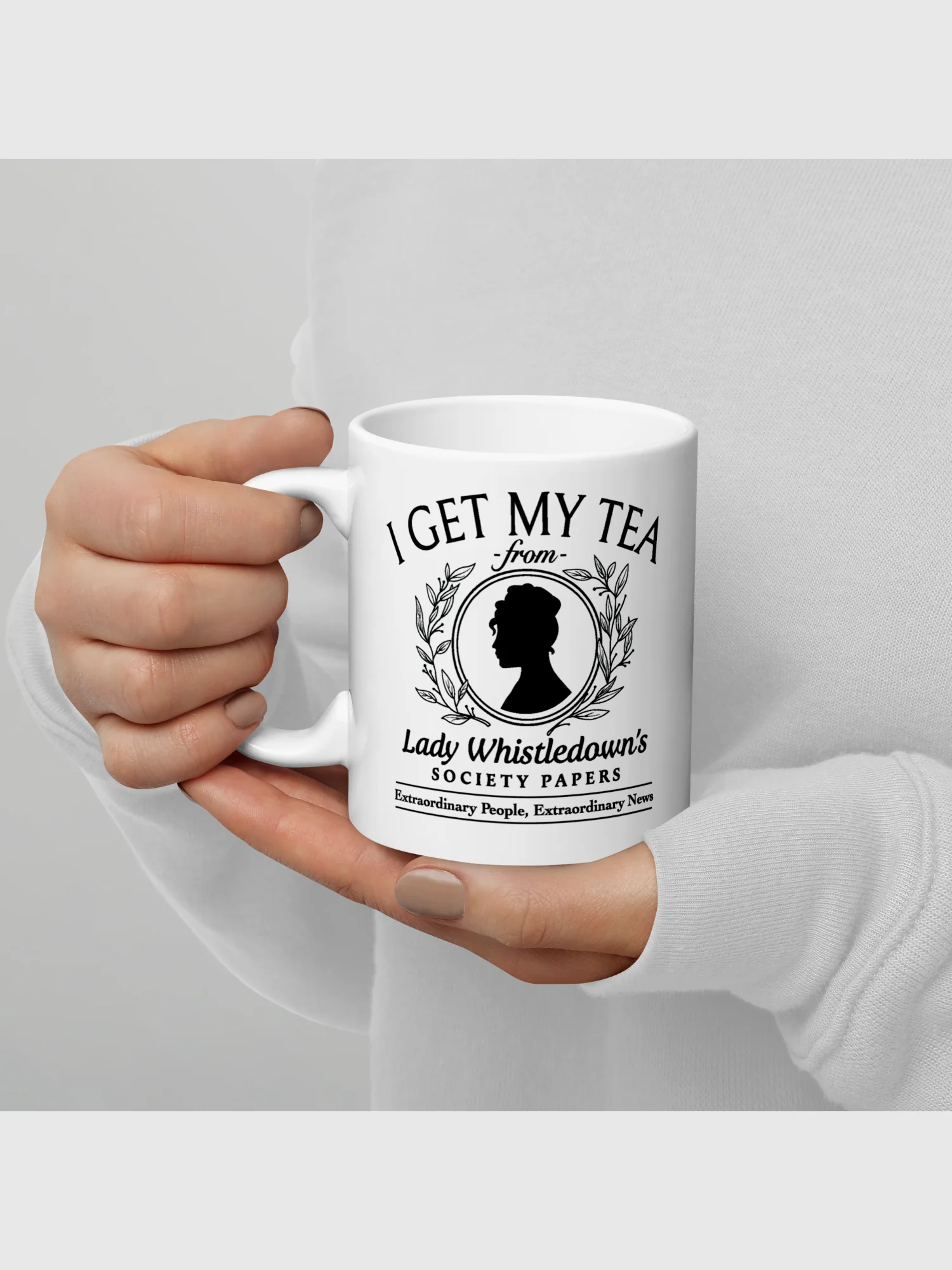 Lady Whistledown I Get My Tea 11 oz. Mug - Image 3