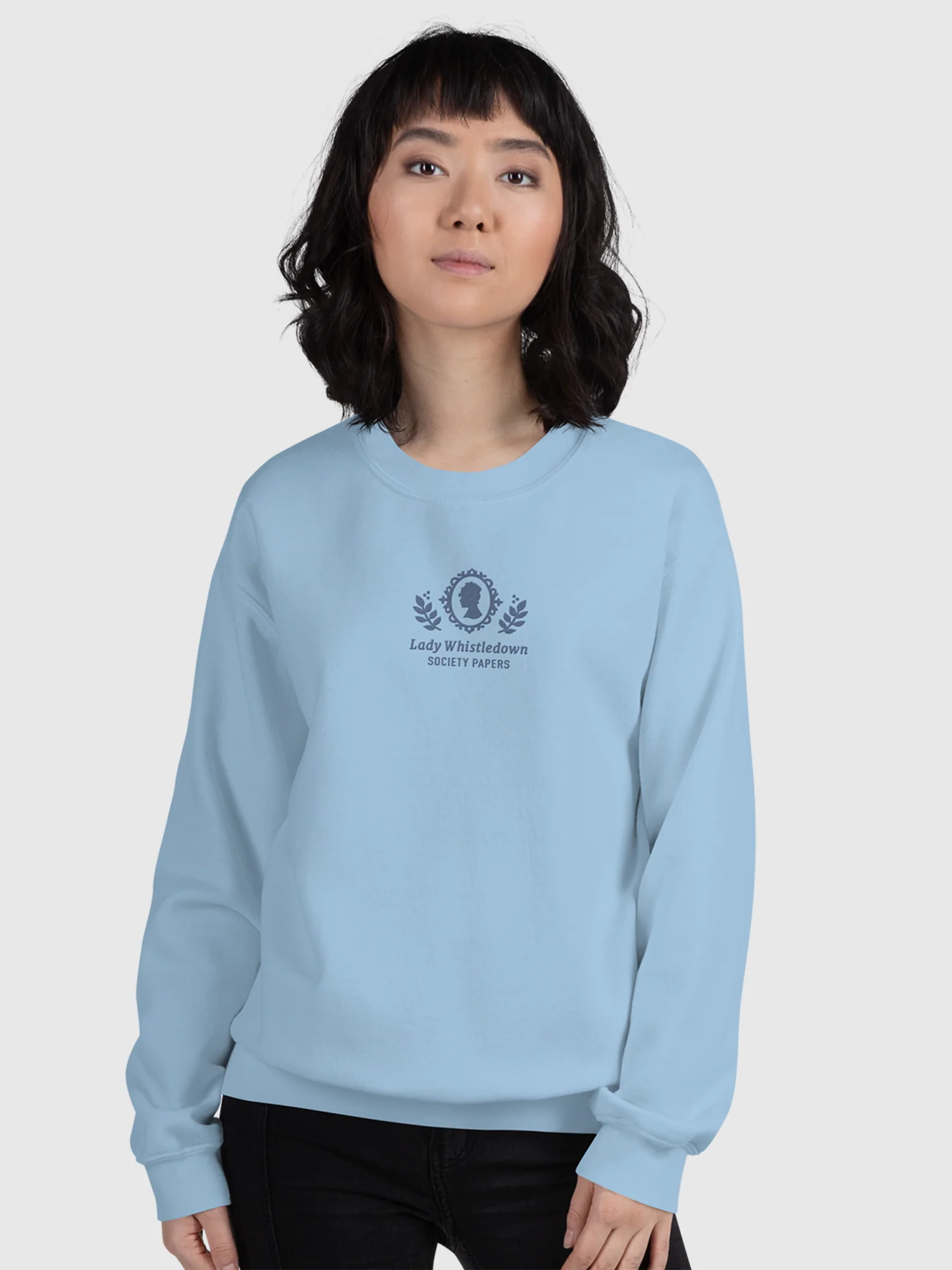 Bridgerton Lady Whistledown Embroidered Crewneck Sweatshirt - Image 3