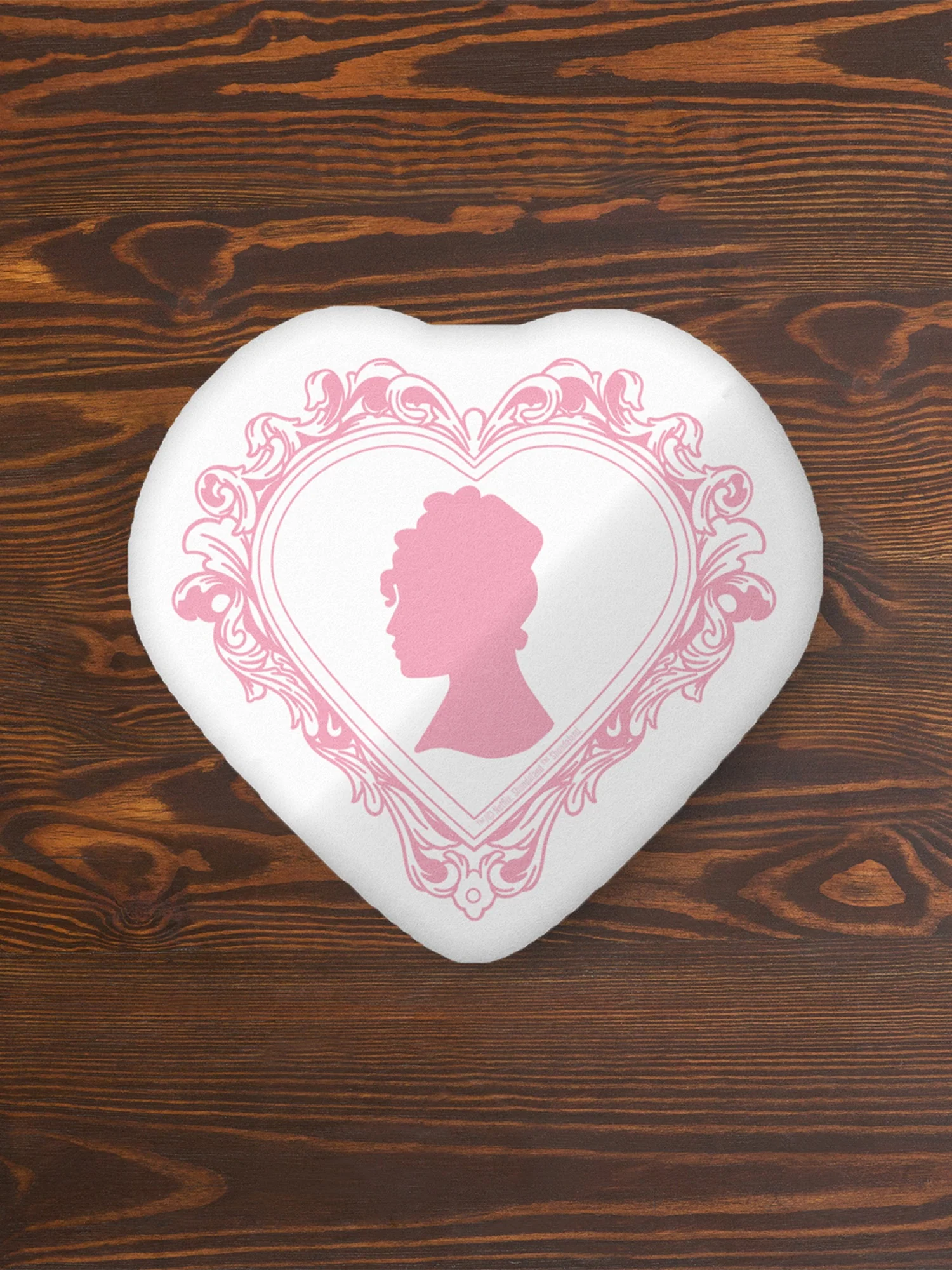 Bridgerton Lady Whistledown Heart Pillow - Image 2