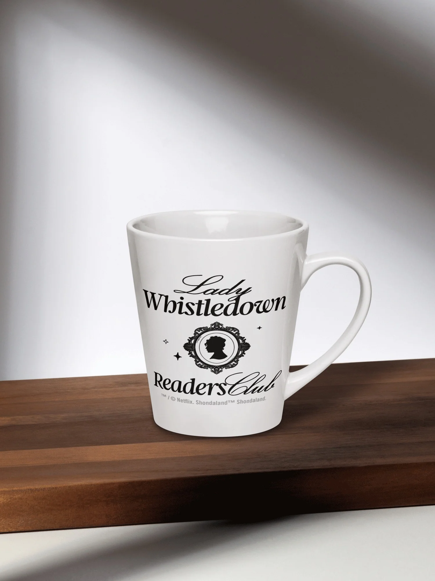 Bridgerton Latte Mug Lady Whistledown Readers Club - Image 2