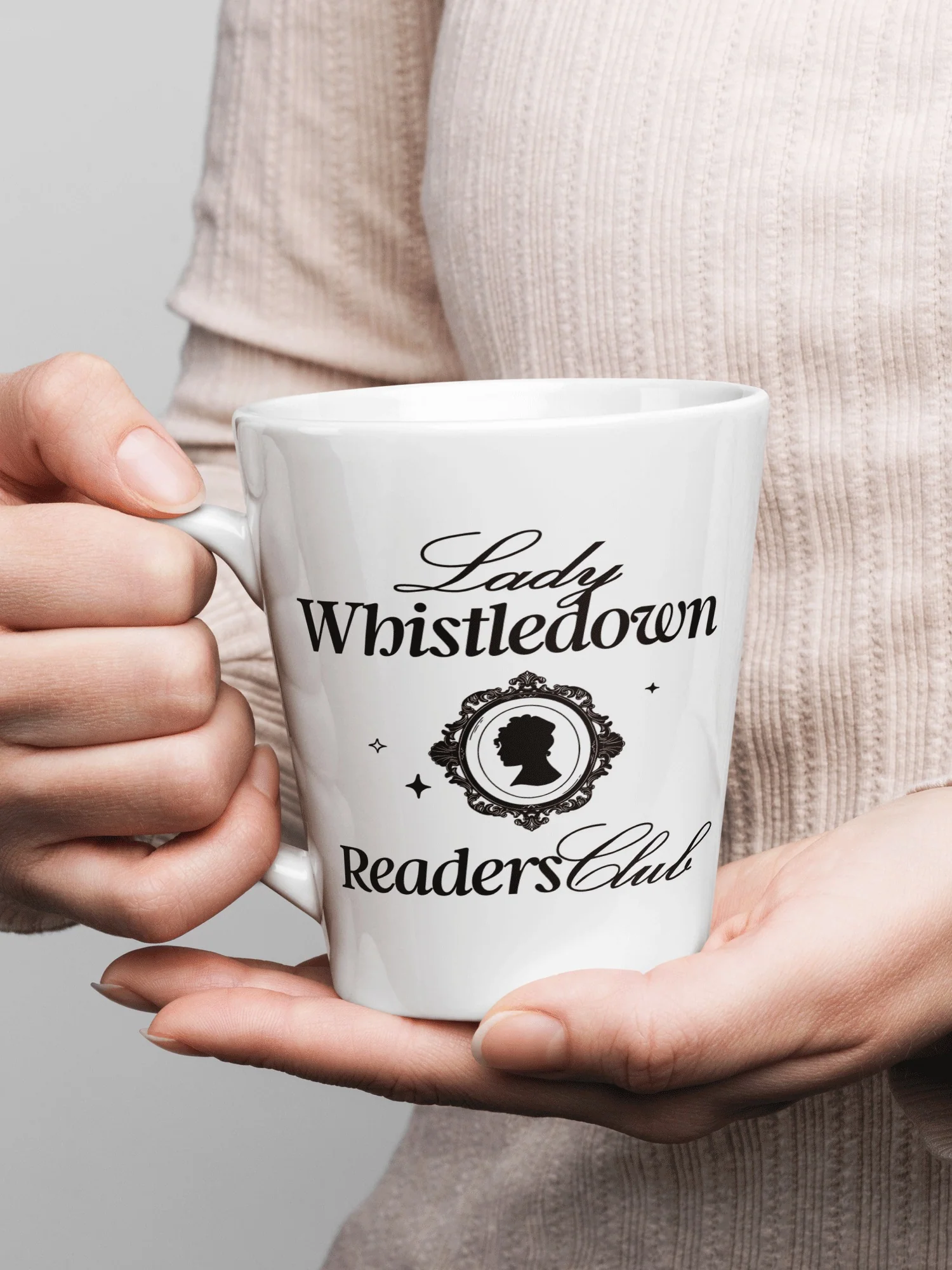 Bridgerton Latte Mug Lady Whistledown Readers Club - Image 3