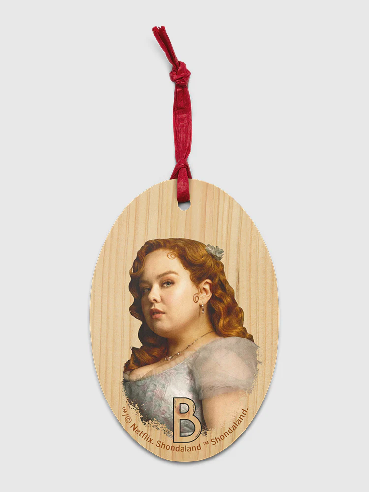 Bridgerton Penelope Wooden Ornament - Image 2