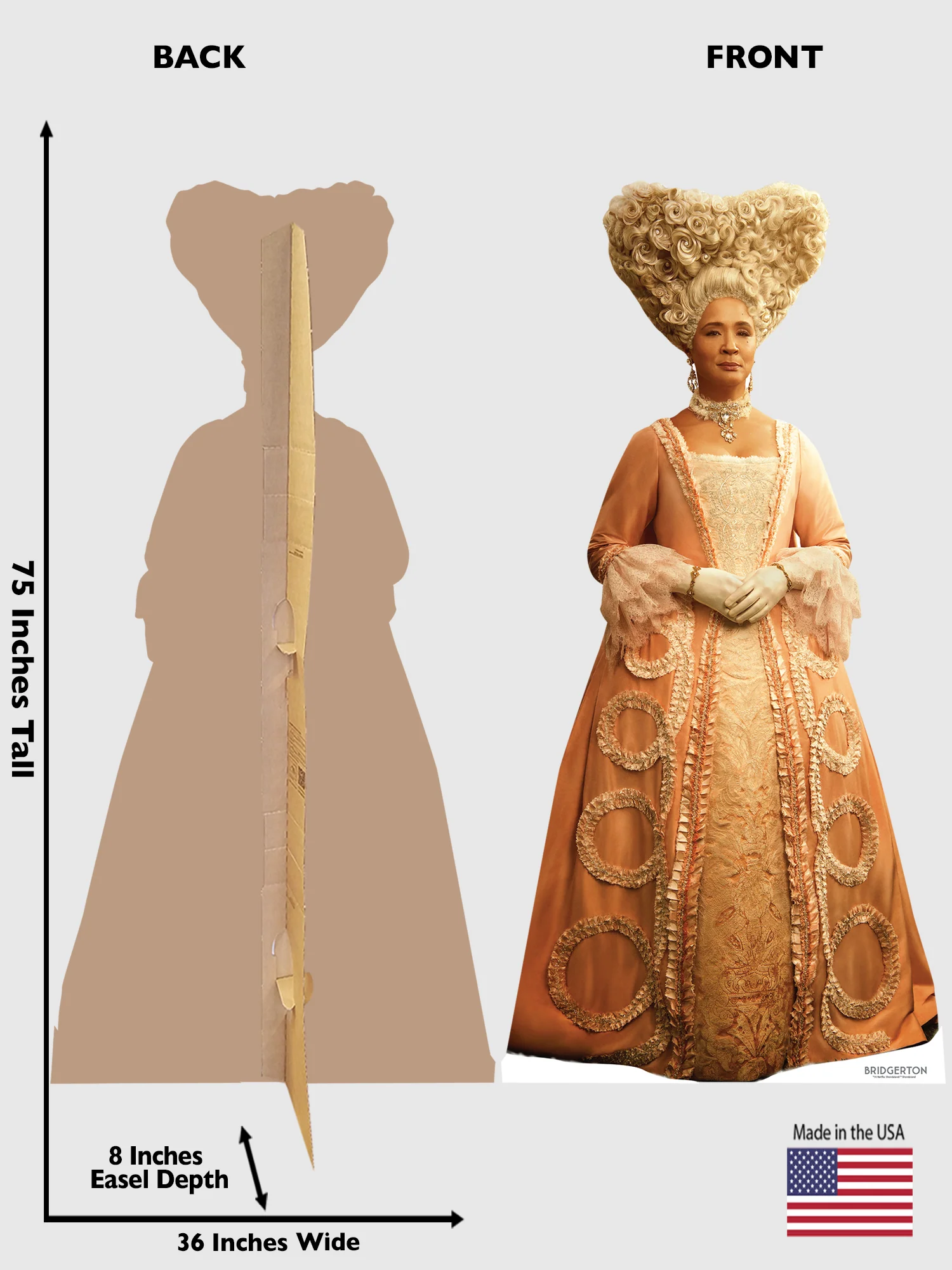 Bridgerton Queen Charlotte Cardboard Cutout Standee - Image 2