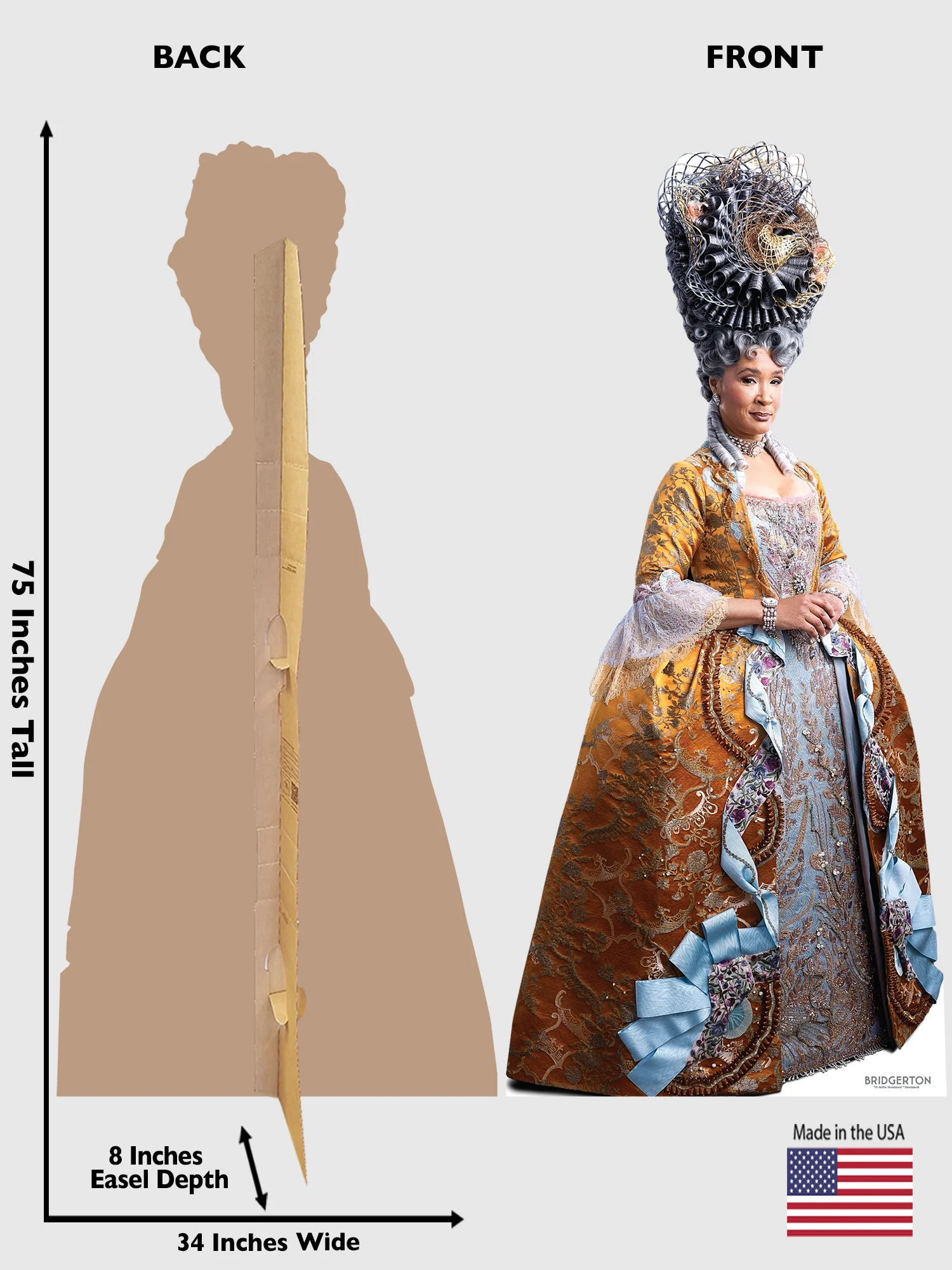 Bridgerton Queen Charlotte Season 4 Cardboard Cutout Standee - Image 2
