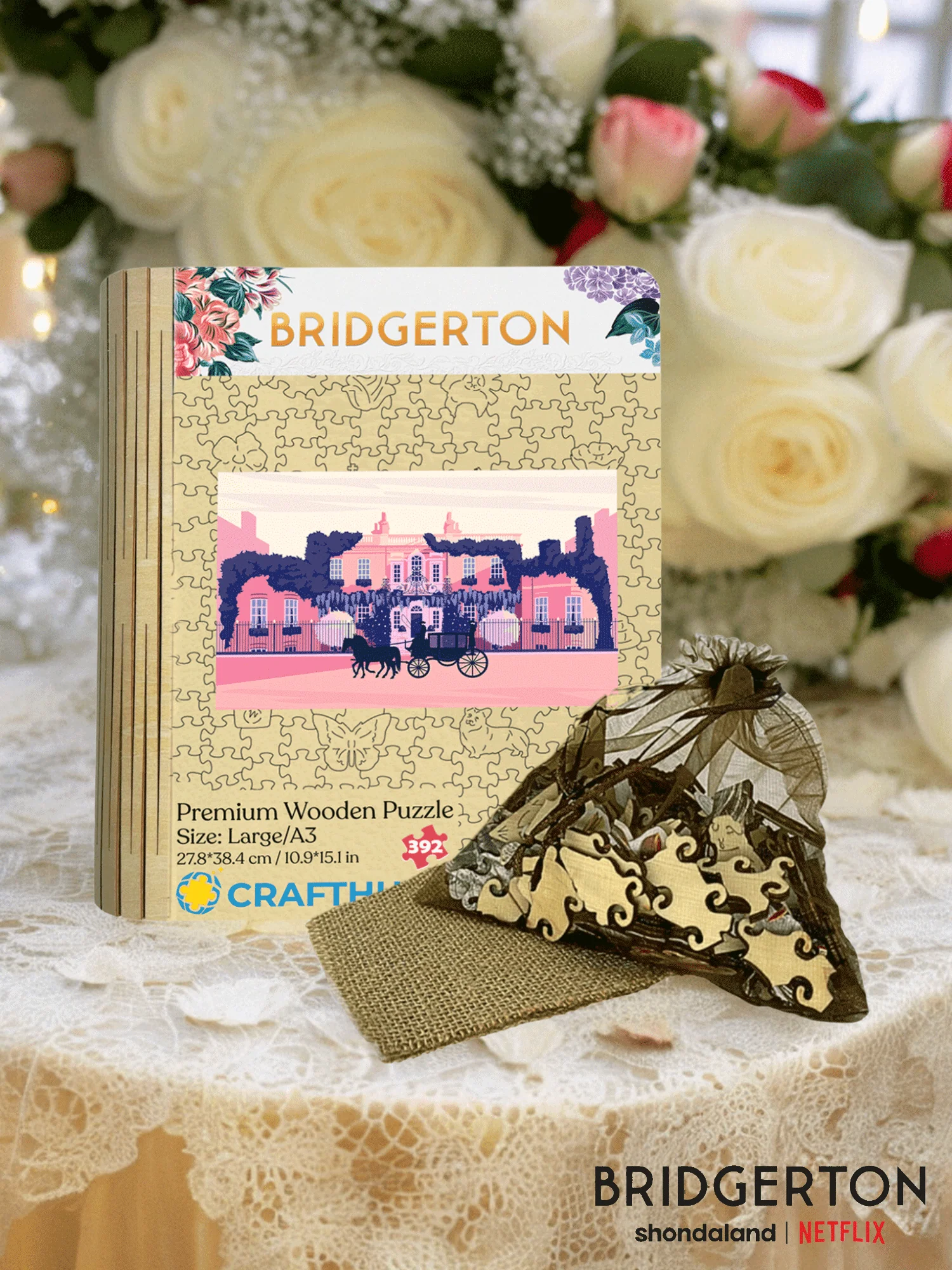 Bridgerton Residence Wooden Jigsaw Puzzle - Image 2