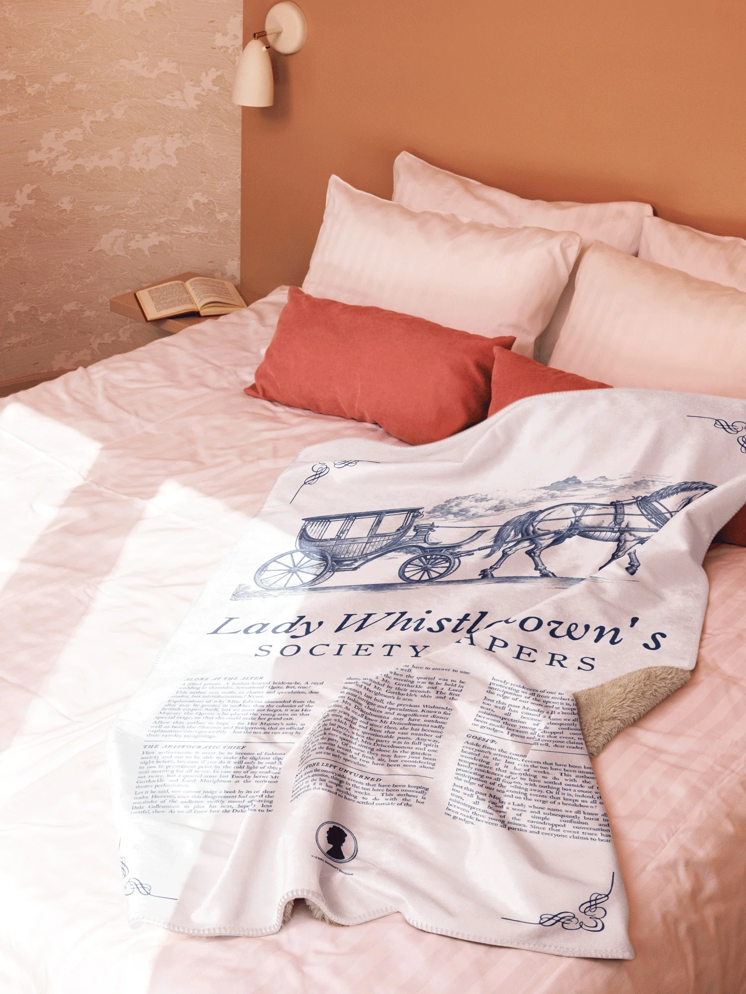 Bridgerton Sherpa Blanket Society Papers - Image 2