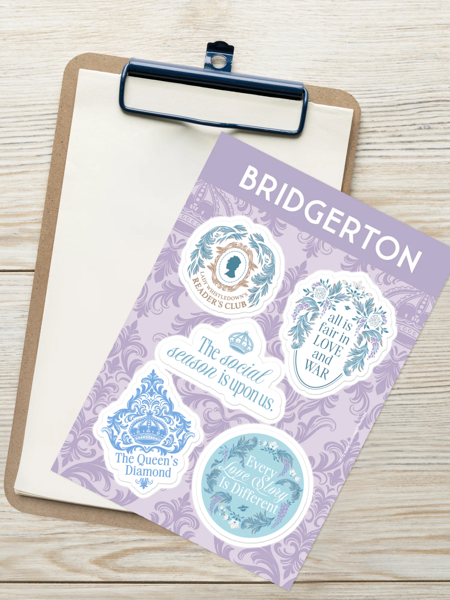 Bridgerton Sticker Sheet Quotes - Image 2