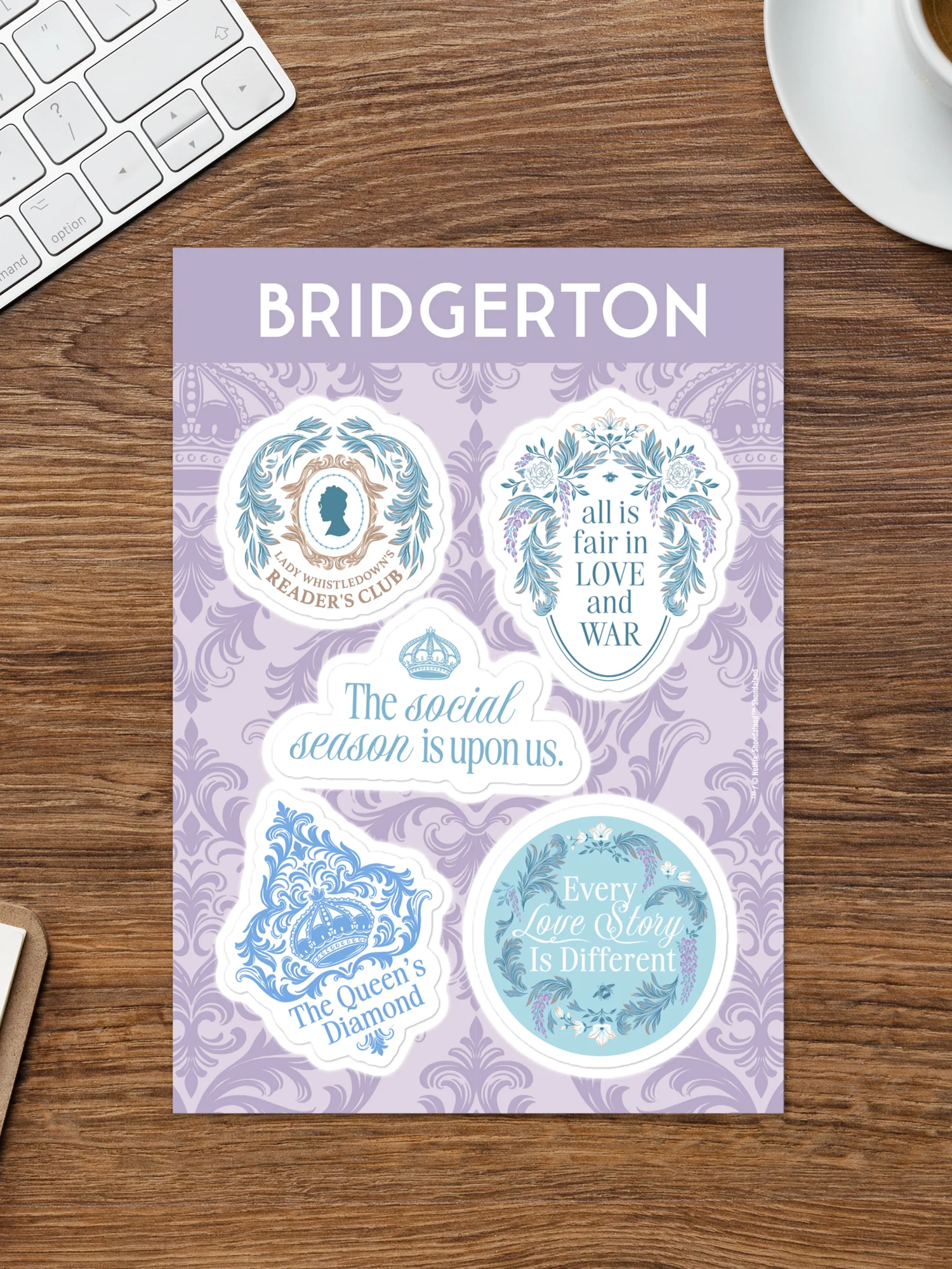 Bridgerton Sticker Sheet Quotes - Image 3
