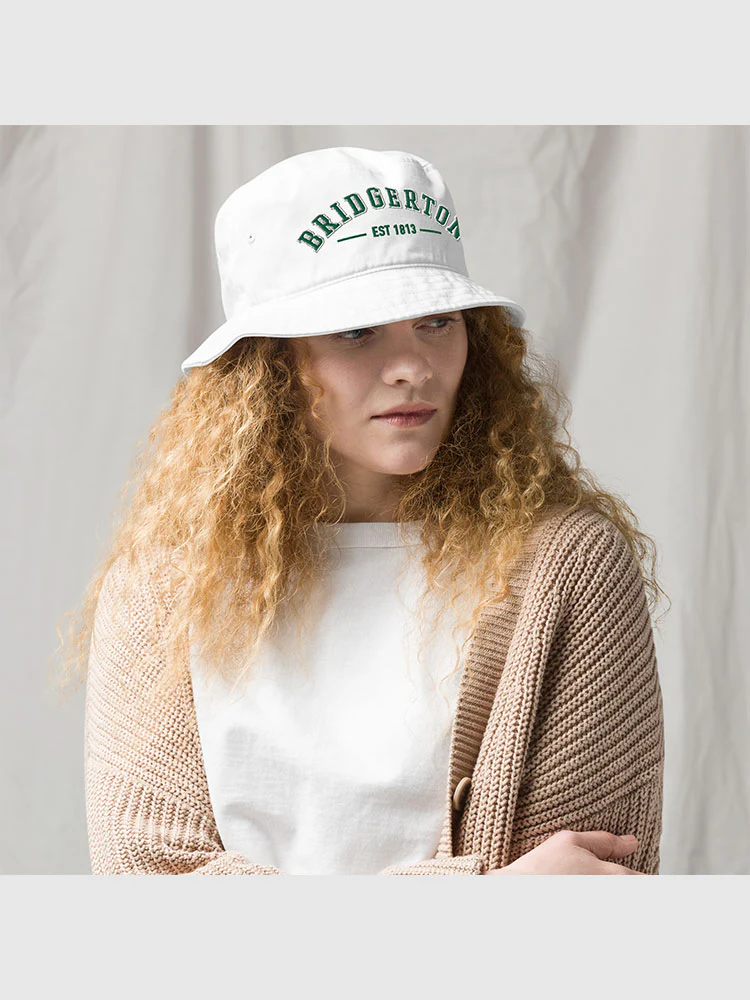 Bridgerton Varsity Bucket Hat [White] - Image 2