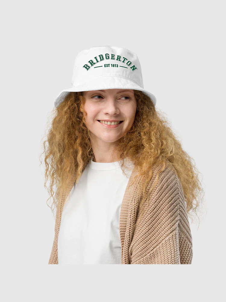 Bridgerton Varsity Bucket Hat [White] - Image 3