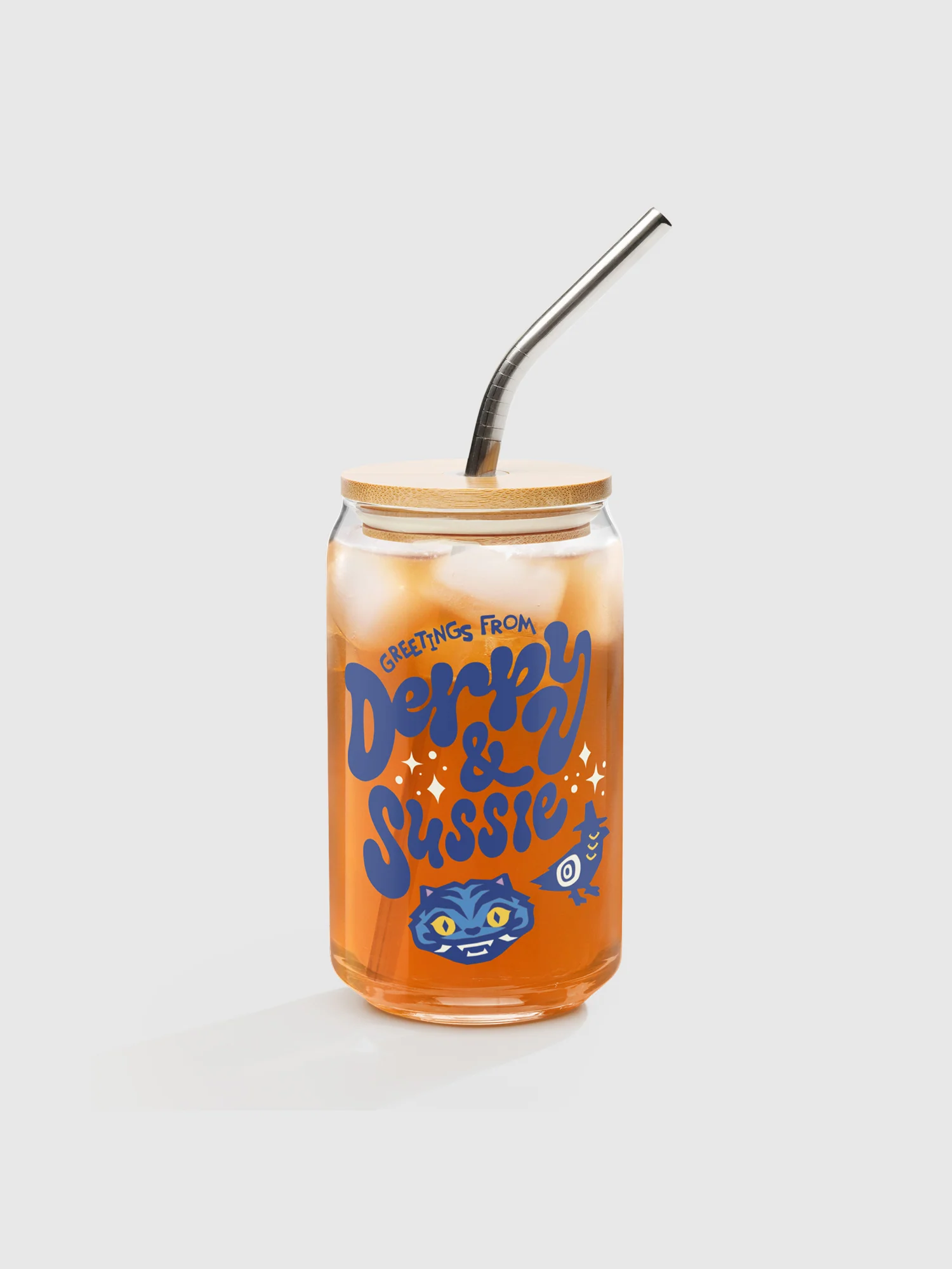 KPop Demon Hunters Personalized Can Shaped Glass Derpy & Sussie - Image 5