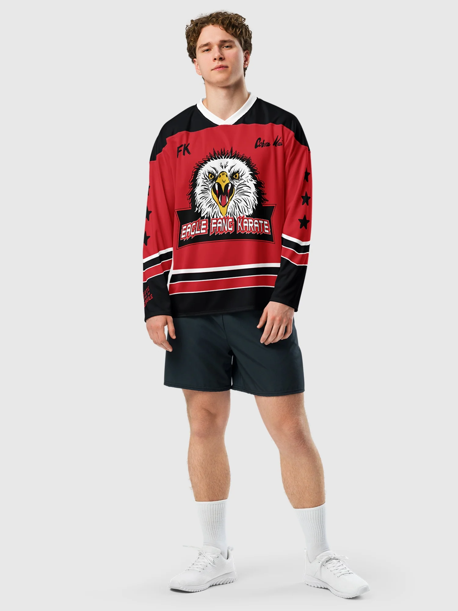 Cobra Kai Eagle Fang Hockey Jersey - Image 3