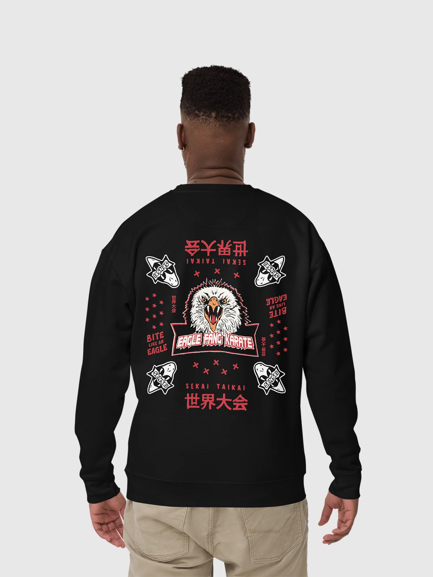 Cobra Kai Eagle Fang Karate Crewneck Sweatshirt - Image 3