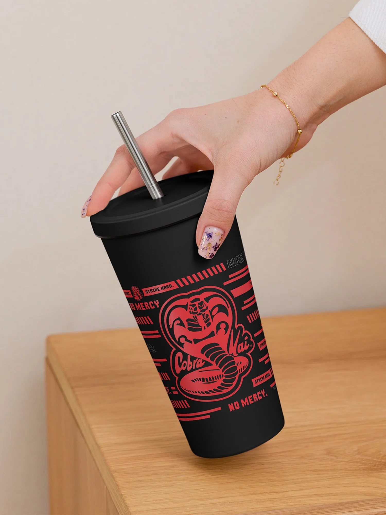 Cobra Kai Logo Insulated Tumbler - Image 3