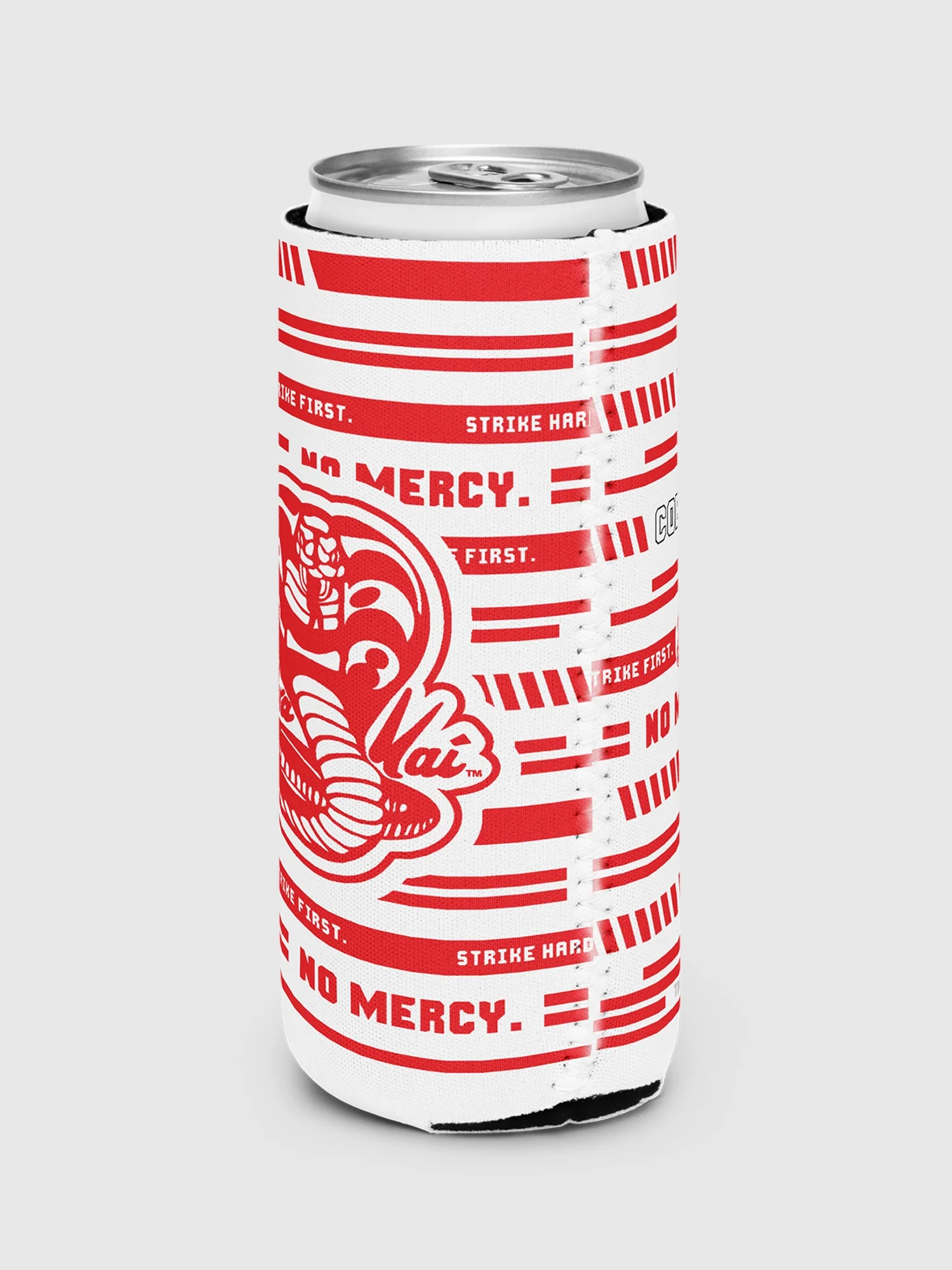 Cobra Kai No Mercy Can Cooler - Image 6