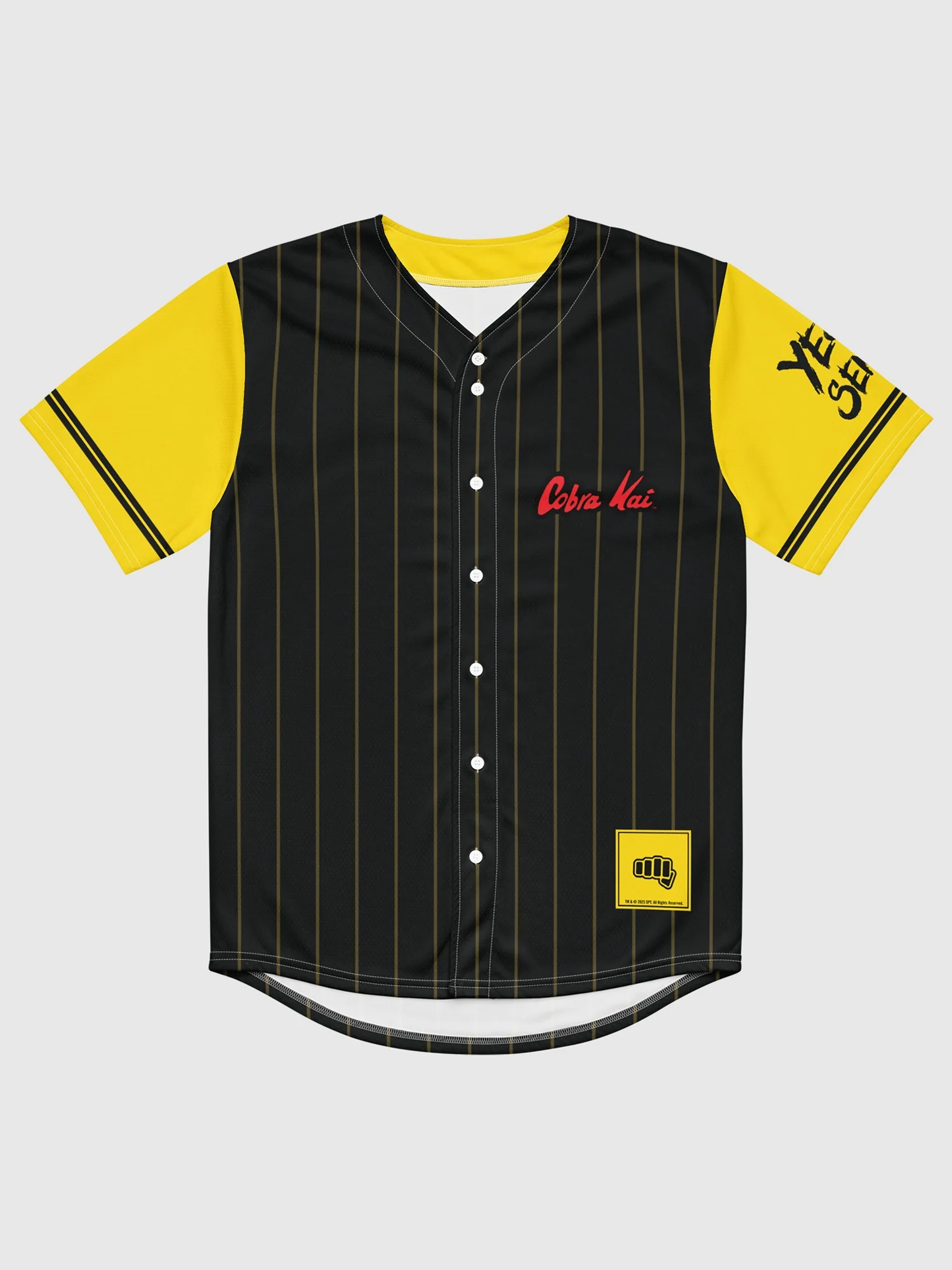 Cobra Kai Strike First Baseball Jersey - Image 2