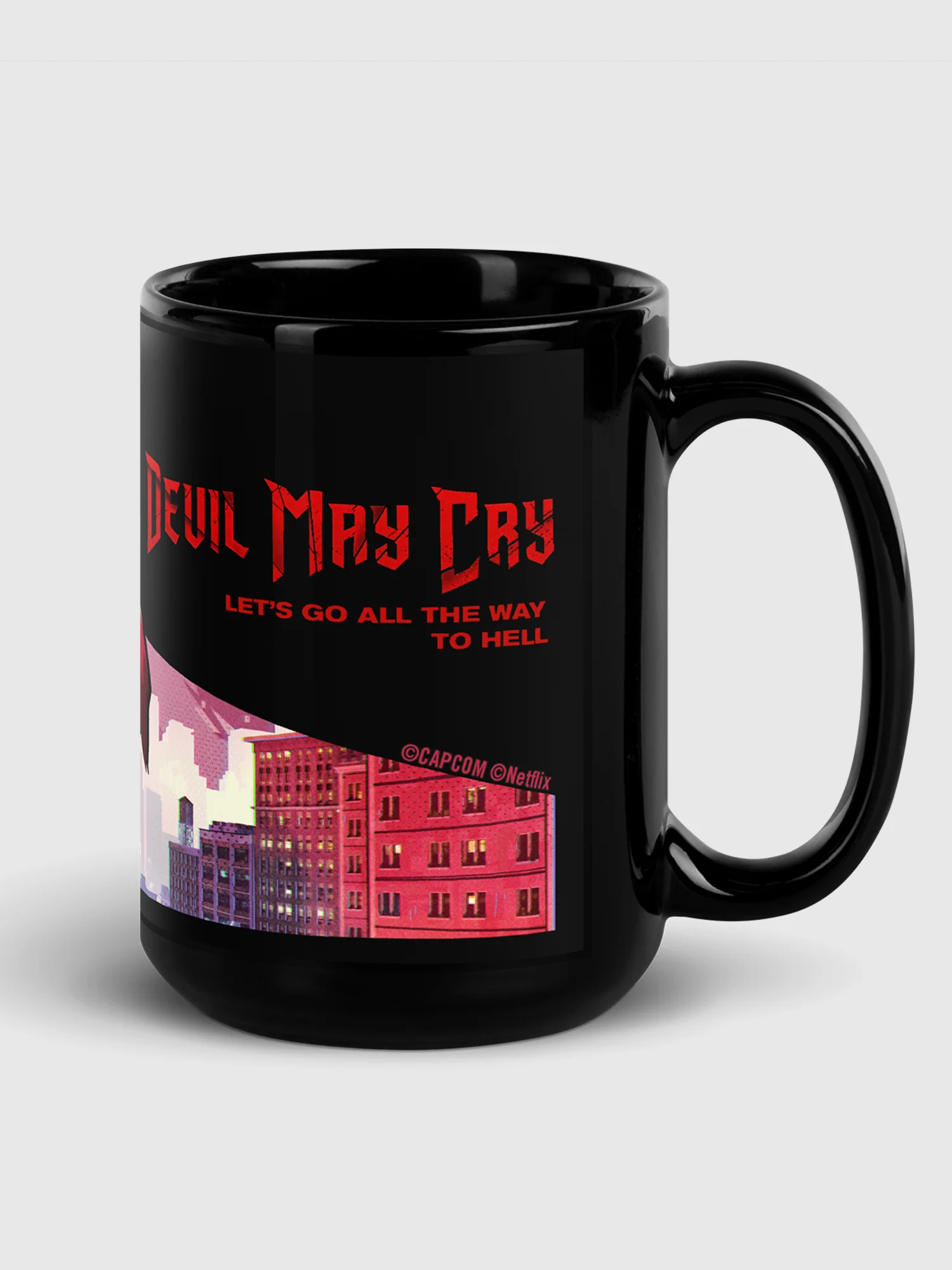Devil May Cry All The Way To Hell Black Mug - Image 4